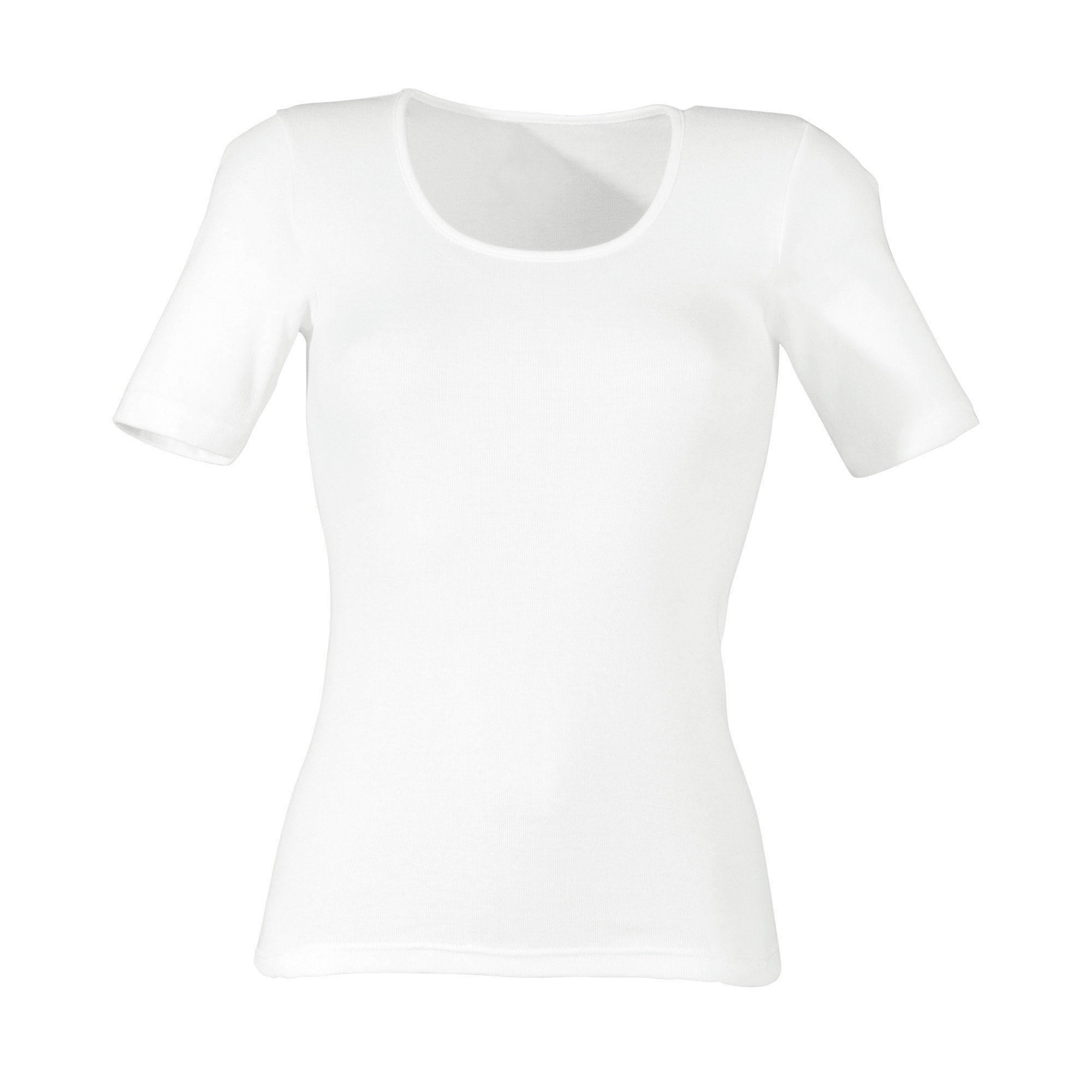 T-Shirt Damen-Unterhemd, Feinripp Viania 1/2-Arm Uni