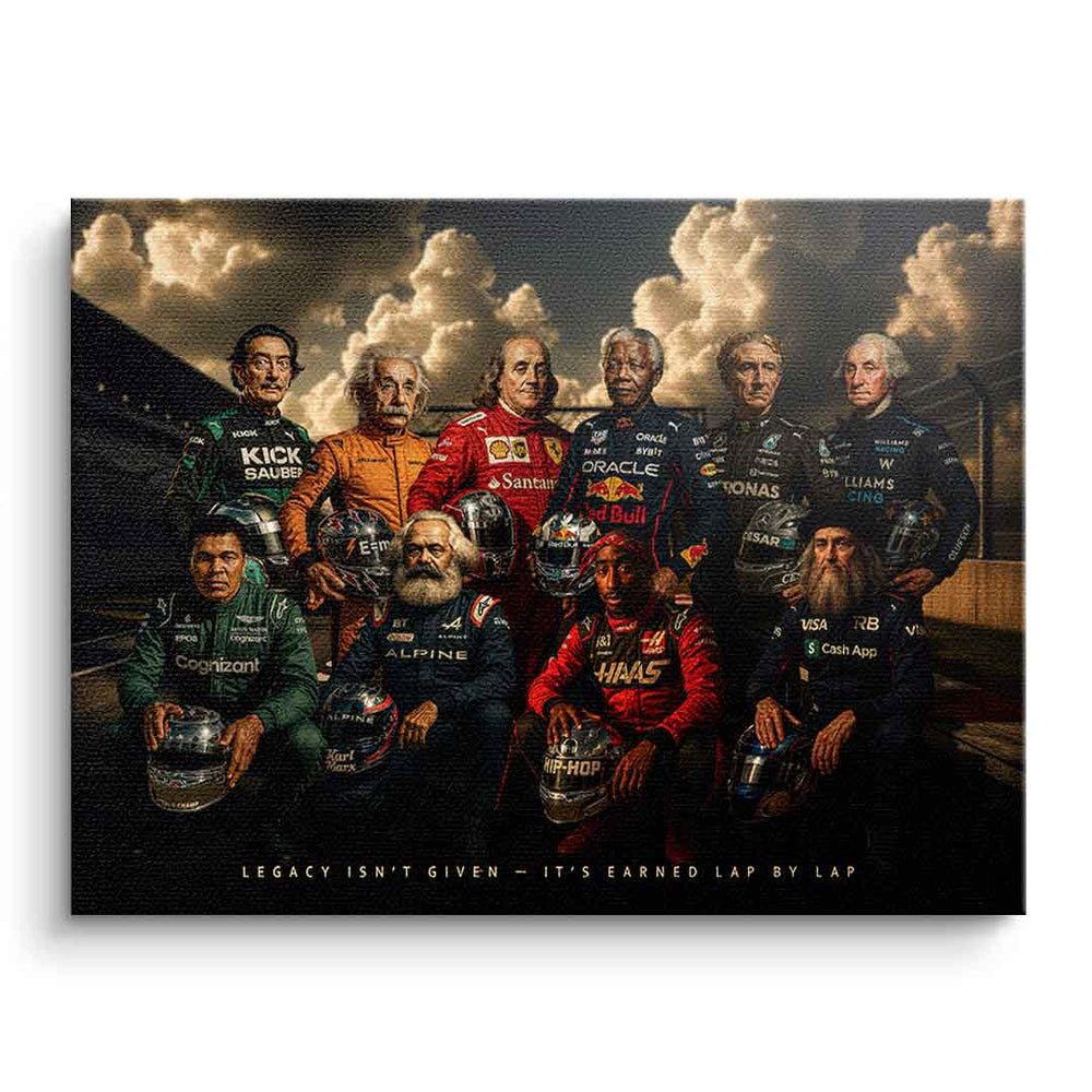 DOTCOMCANVAS® Leinwandbild Race for Legacy, Leinwandbild Race for Legacy Kunstdruck Wandbild