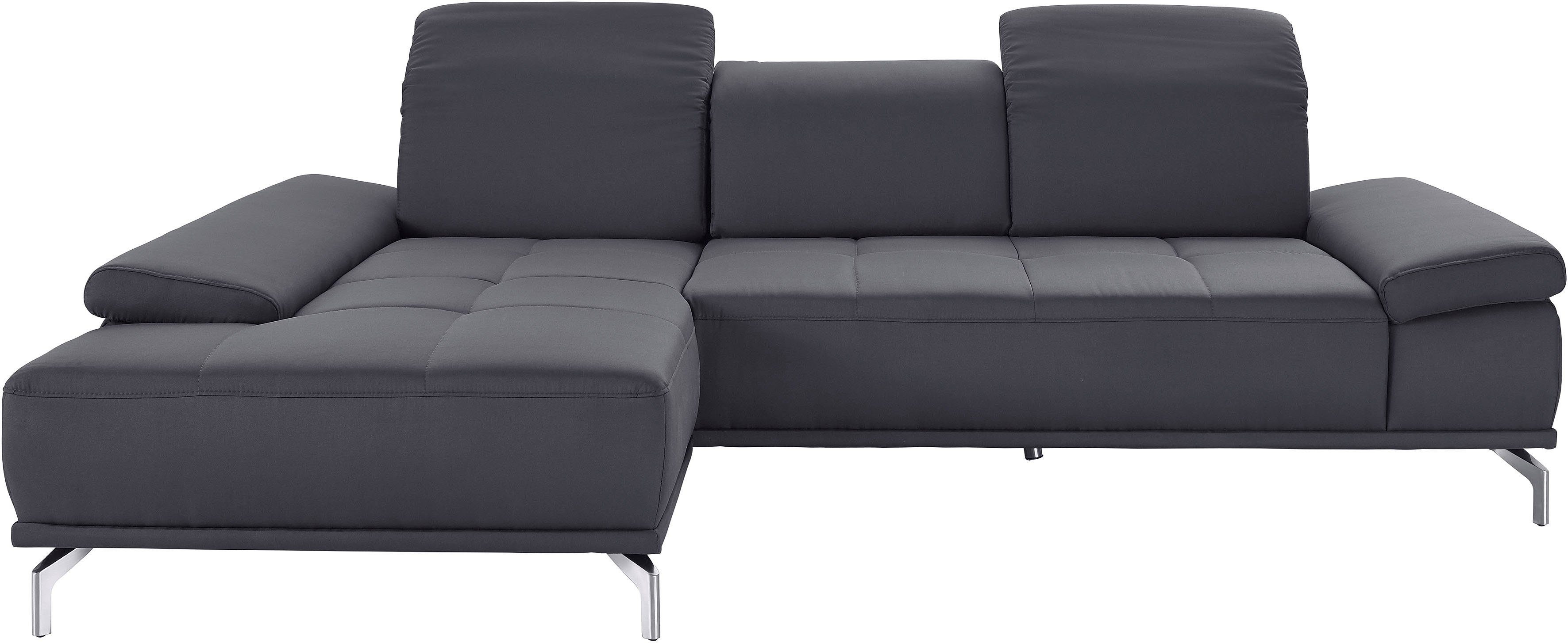 Places of Style Ecksofa "Caluna", Inkl.Sitztiefenverstellung, wahlweise mit günstig online kaufen