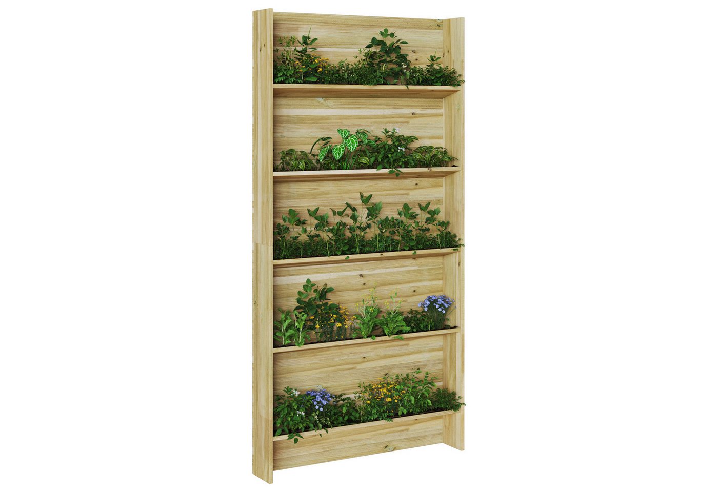 Thumbnail - vidaXL Blumentopf Garten Pflanzenständer 5-Stufen 90x15x180 cm imprägniertes Holz (1 St)