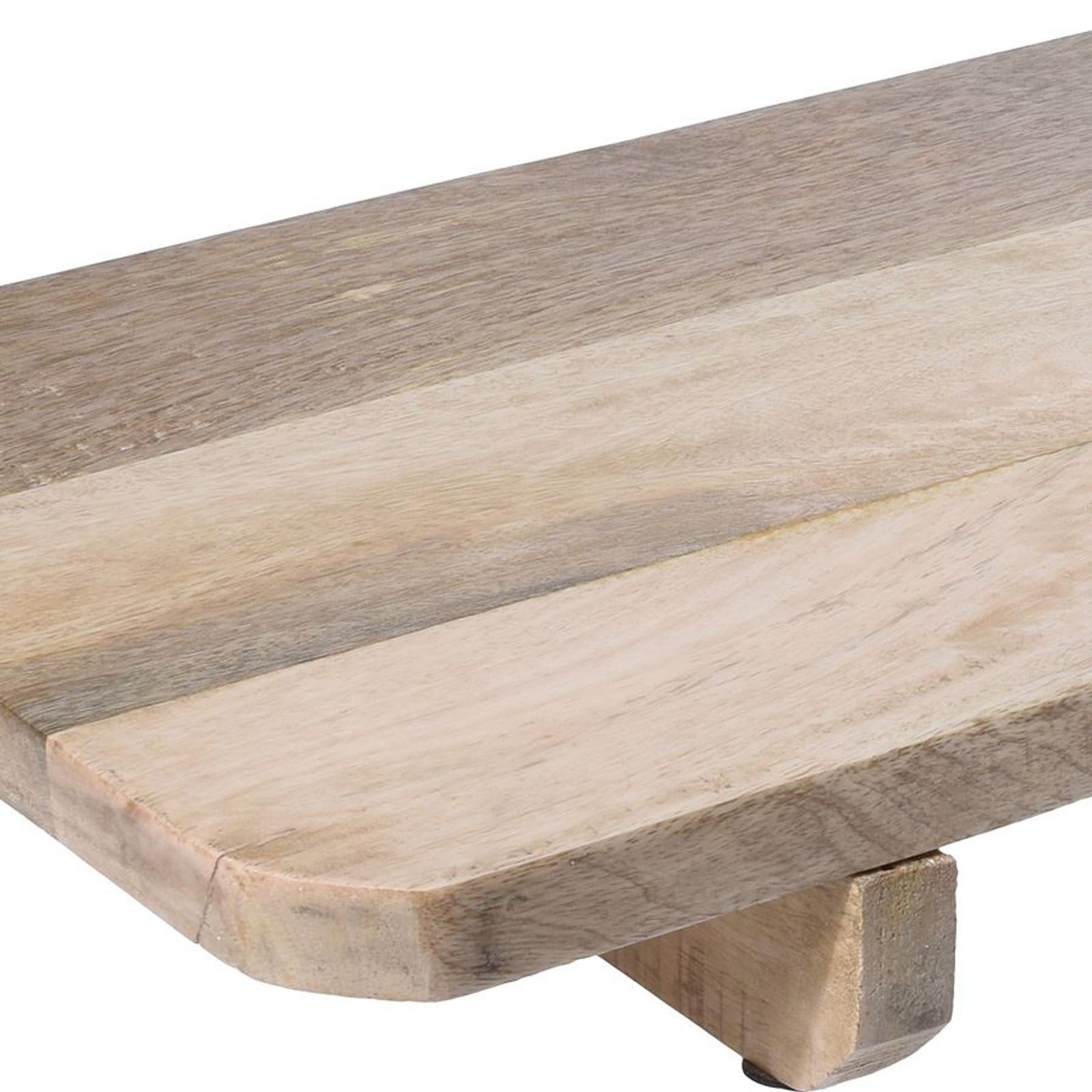 BURI Servierbrett XL Holz-Servierbrett 100x28cm Holzplatte Servierplatte Buffetbrett, Holz – Bild 2 von 4