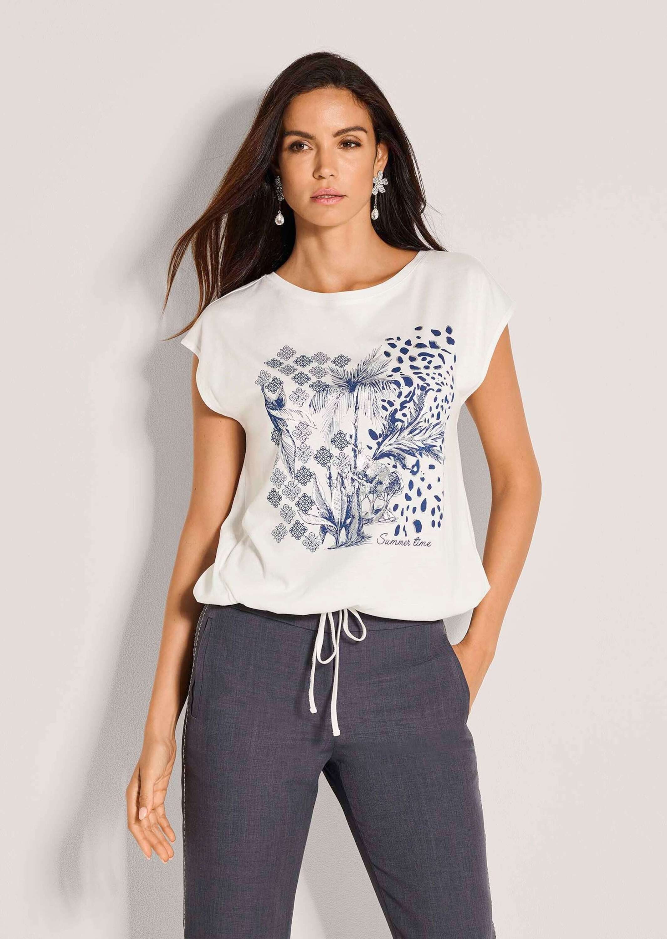 MADELEINE Kurzarmshirt Sommerliches Print-Shirt, Kurzarm Lässiges Shirt mit günstig online kaufen