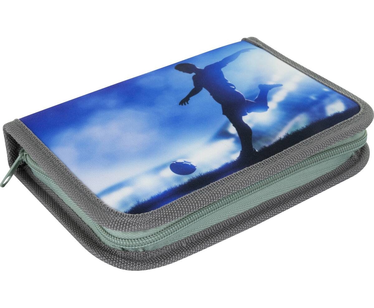 Stylex Schreibwaren Federtasche Schüleretui / Federtasche / Federmappe / 22teilig gefüllt / "Fußball"