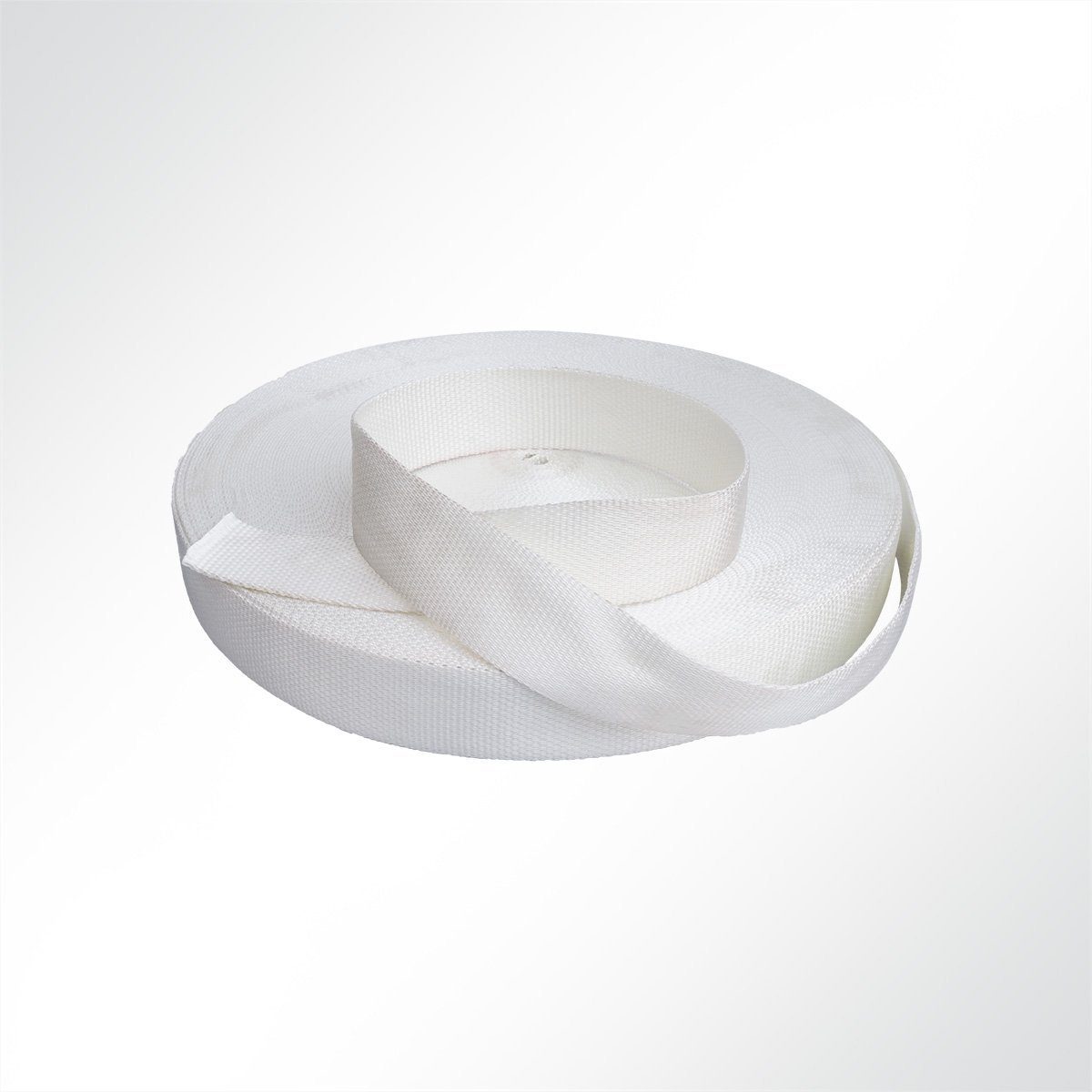 LYSEL® Zurrgurt Extrem Gurtband Polyester (PES), Breite 60 bis 100 mm, Stärke 3 mm, bi (1-St) weiß | Spanngurte