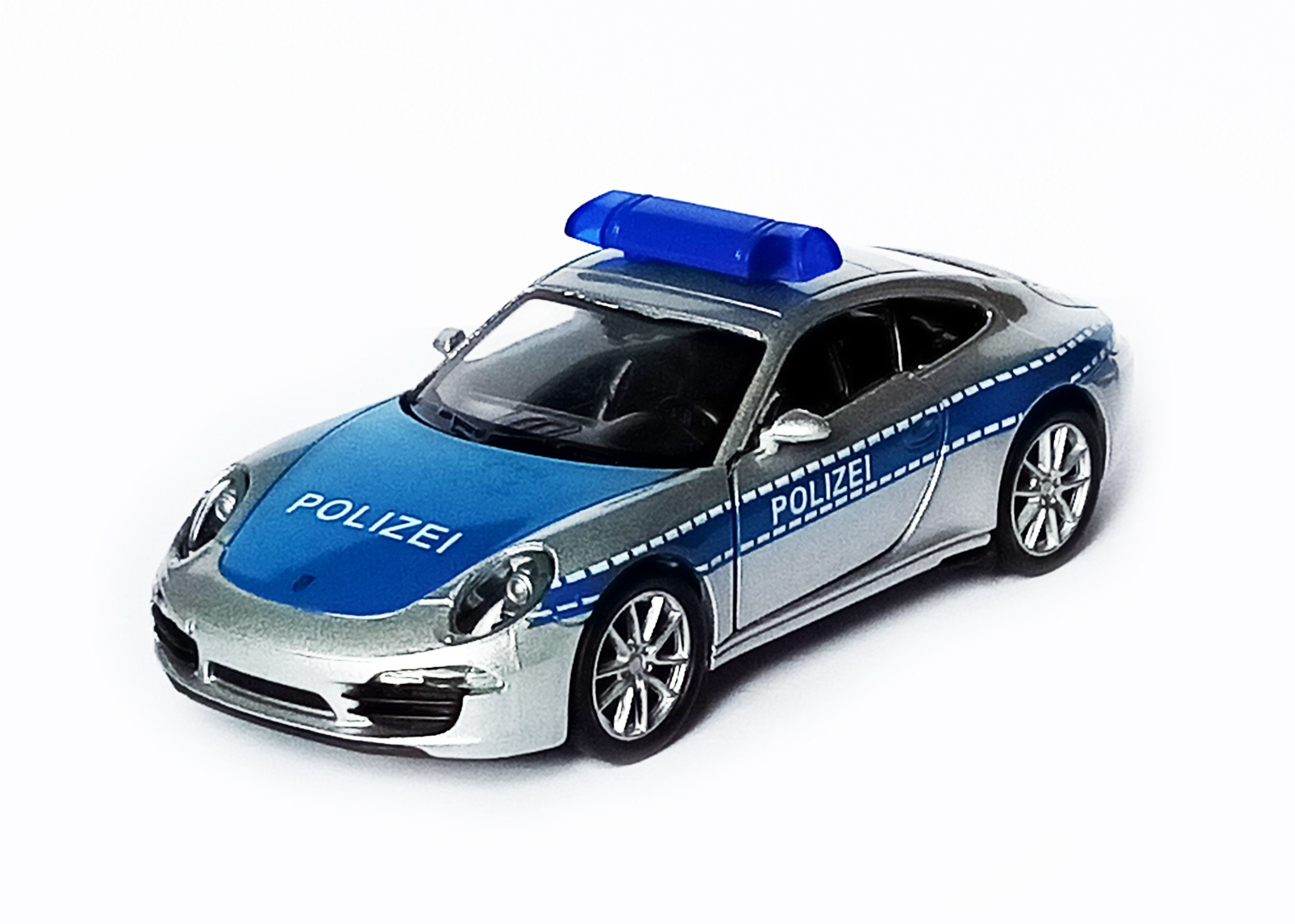 Welly Modellauto Porsche 911 (991) Carrera S Polizei Modellauto Modell Auto Metall 47, Welly Spielzeugauto Kinder Geschenk