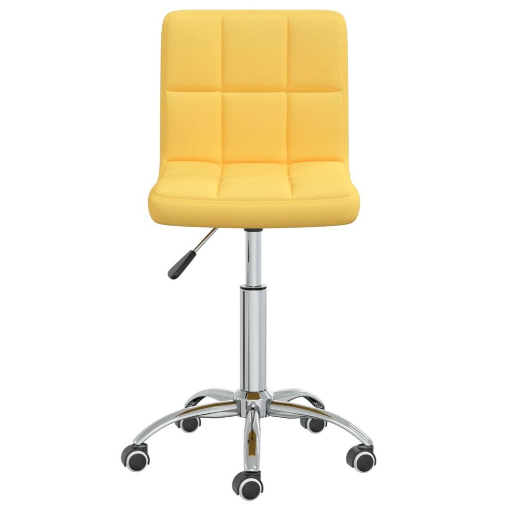 vidaXL Bürostuhl Bürostuhl Drehbar Senfgelb Stoff (1 St)
