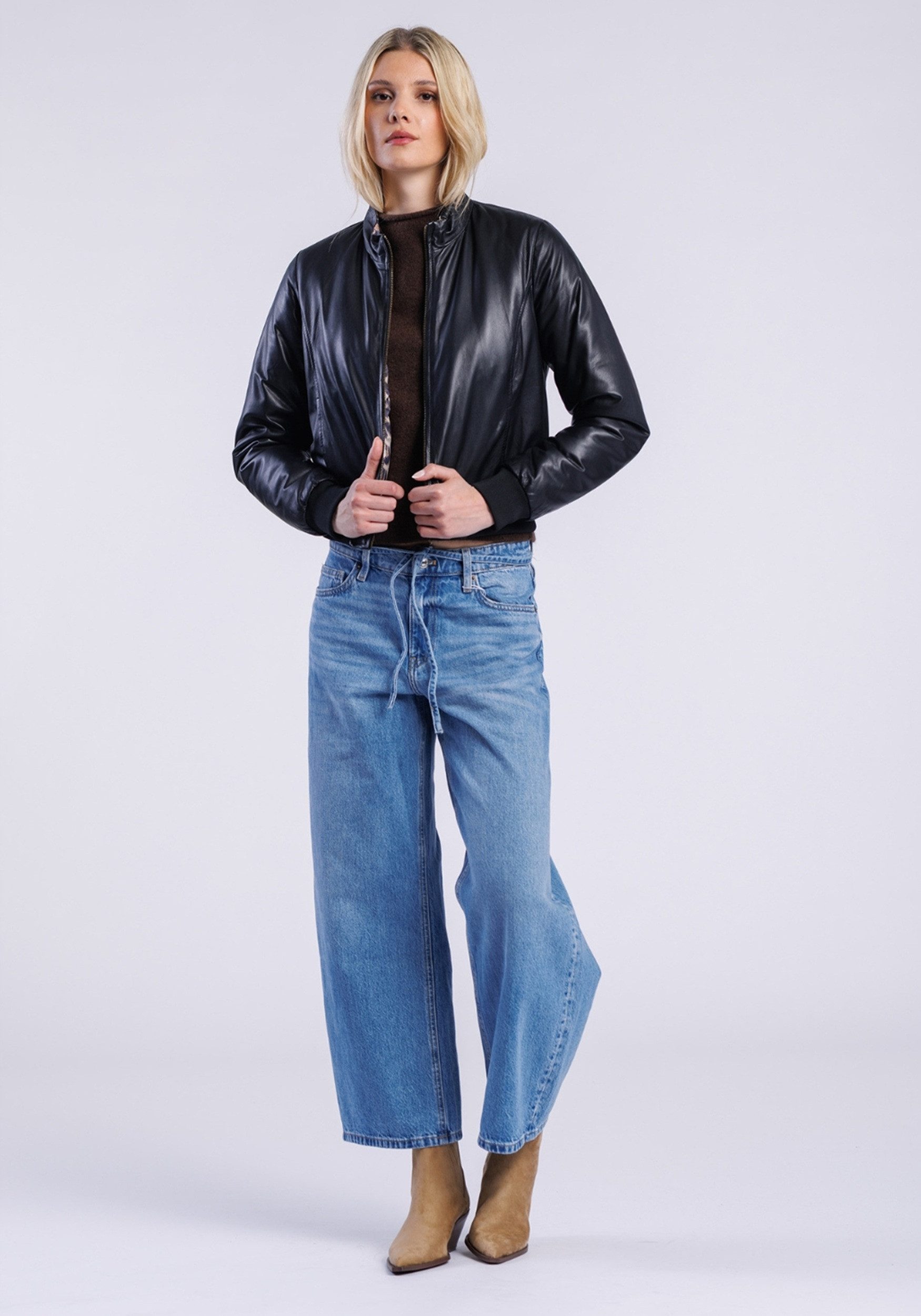 Freaky Nation Lederjacke Leo Star-FN