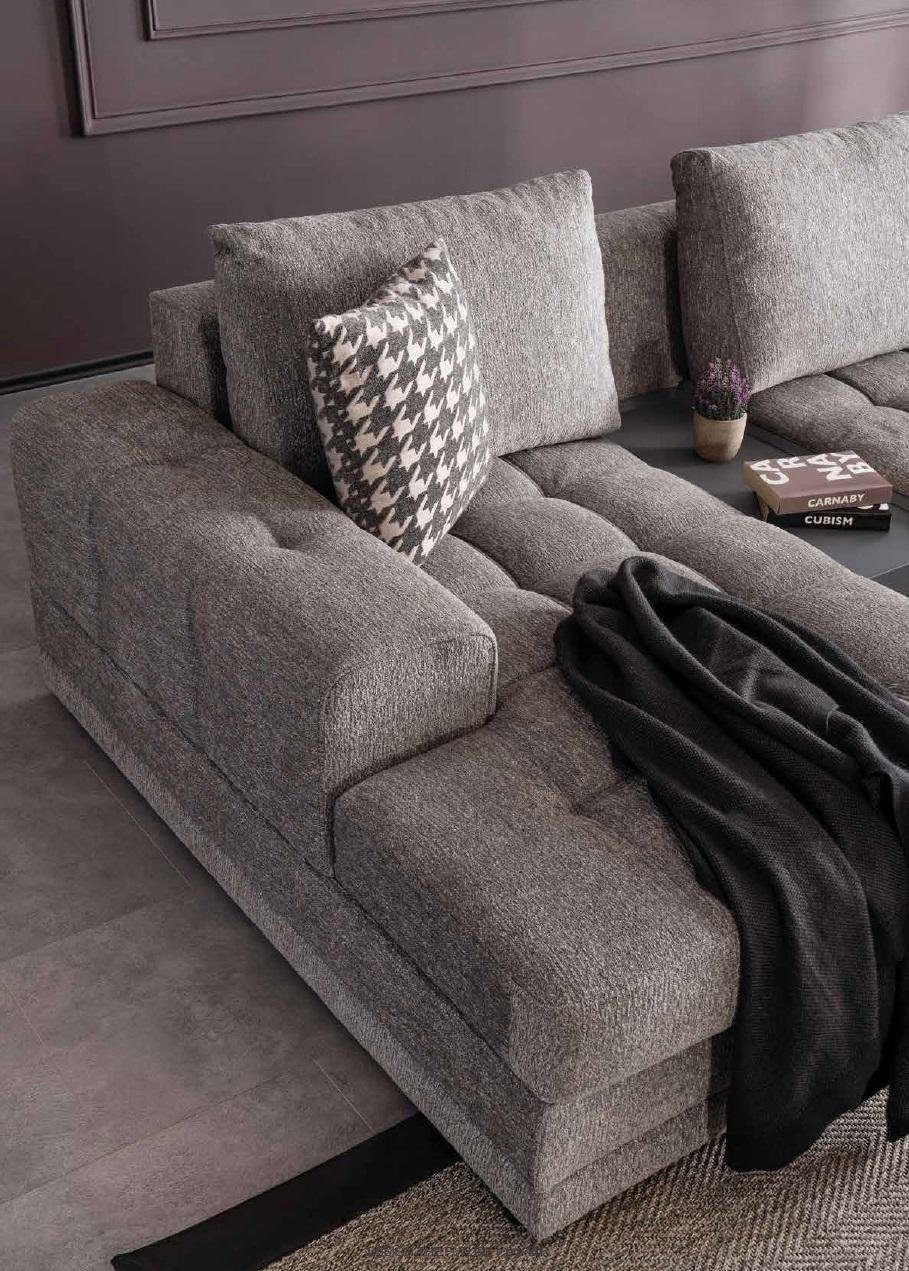 JVmoebel Ecksofa Ecksofa U Form Sofas Wohnzimmer Luxus in Europe Modern Stoff Design, Made Sofa