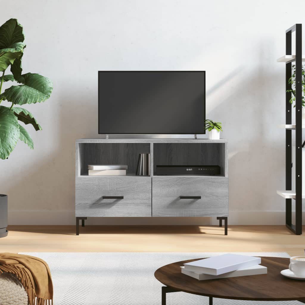 Holzwerkstoff 80x36x50 cm TV-Schrank furnicato Grau Sonoma