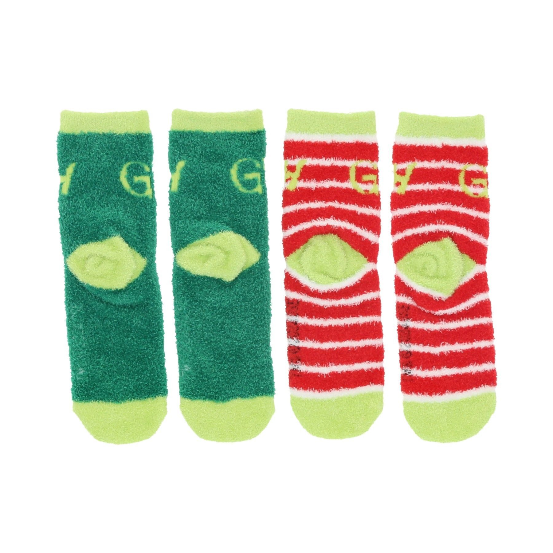 The Grinch Socken Flauschige Kinder Socken 2er Pack aus Polyester – Bild 3 von 3