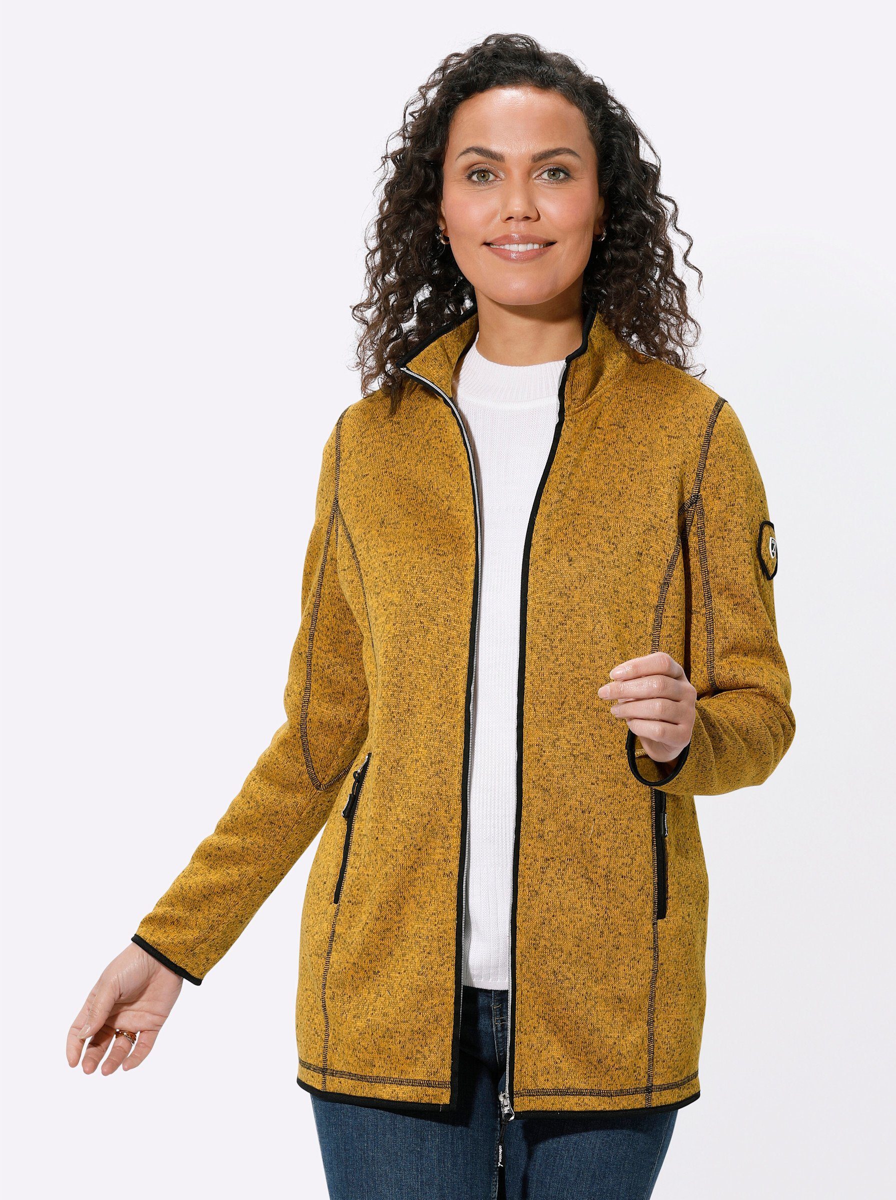 Witt Fleecejacke Strick-Fleecejacke Langarm günstig online kaufen