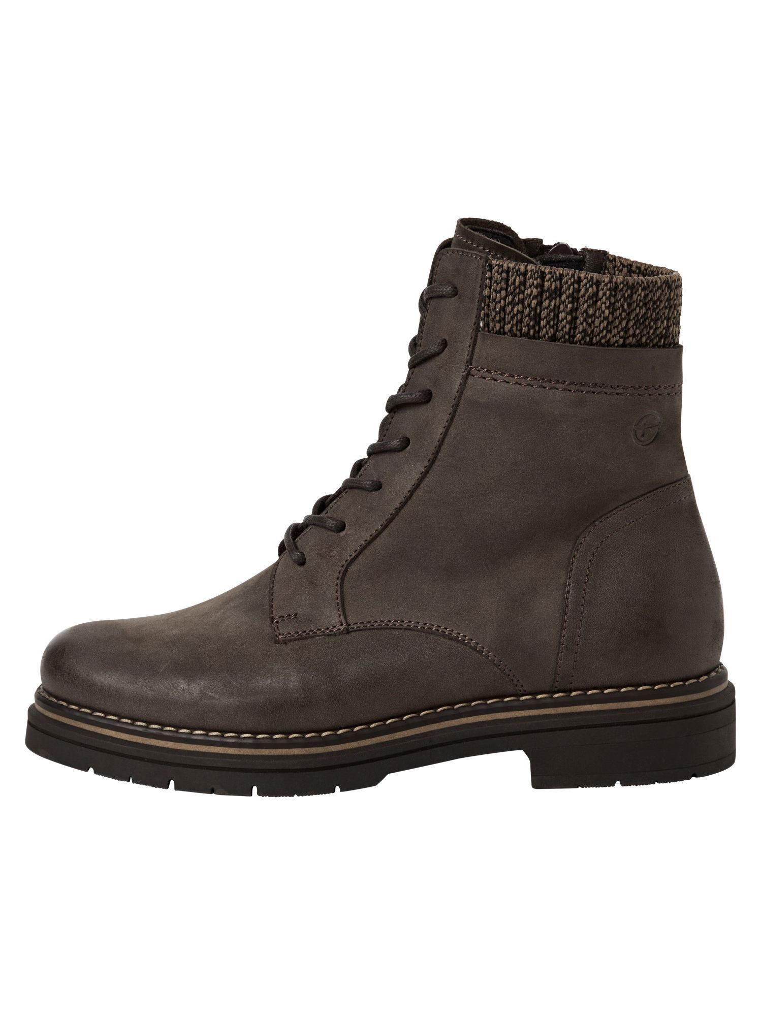 Tamaris TOUCH-IT aus Leder Blockabsatz 1-25145-45 Schnürstiefelette TOUCH-IT