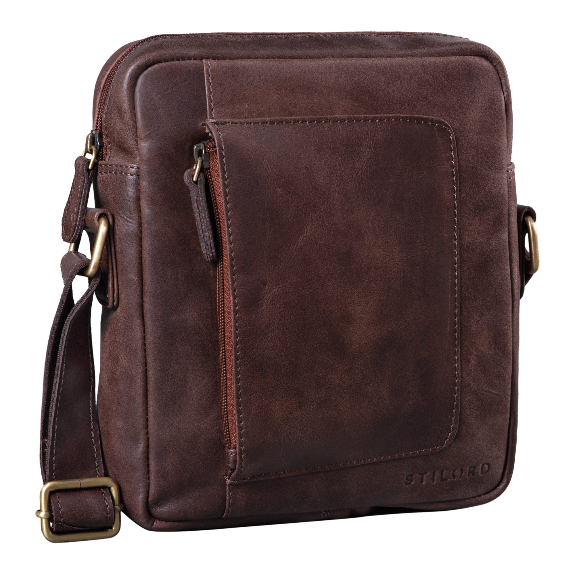STILORD Schultertasche "Ashton" Herren Leder Tasche zum Umhängen