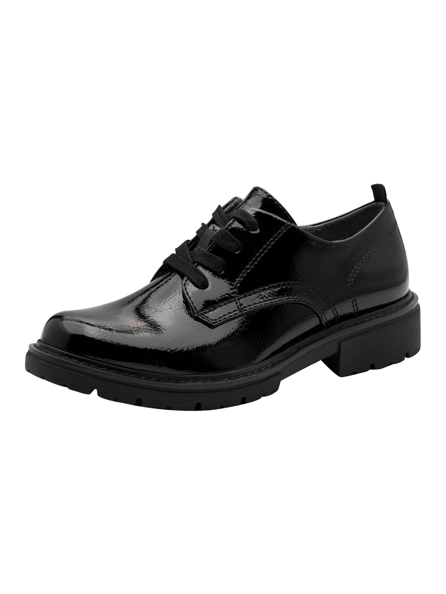 Jana Vegan, Mehrweite mit Blockabsatz Blockabsatz Schnürschuh Vegan