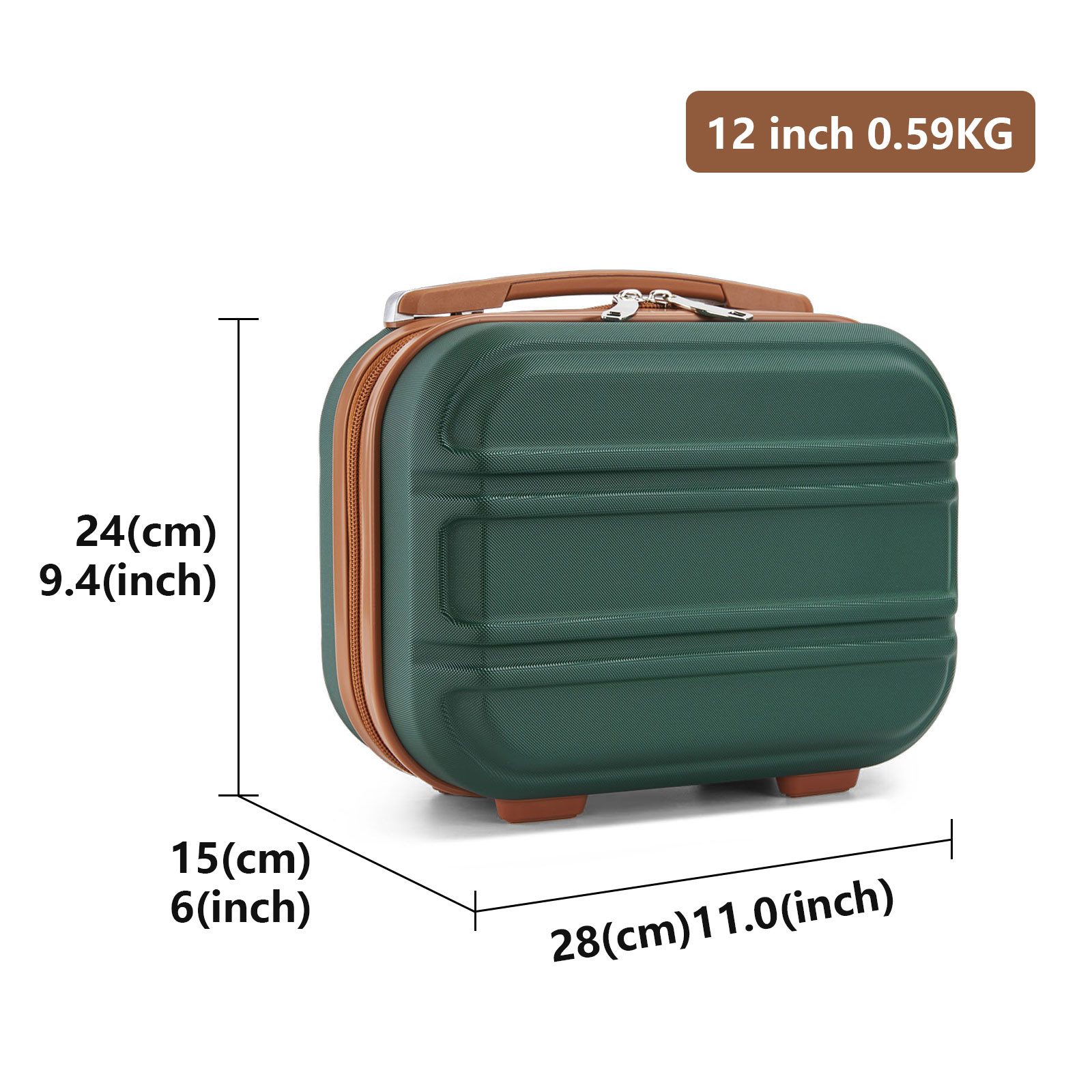 KONO Hartschalen-Trolley mit TSA-Schloss - Reisekoffer und Rollkoffer in einem