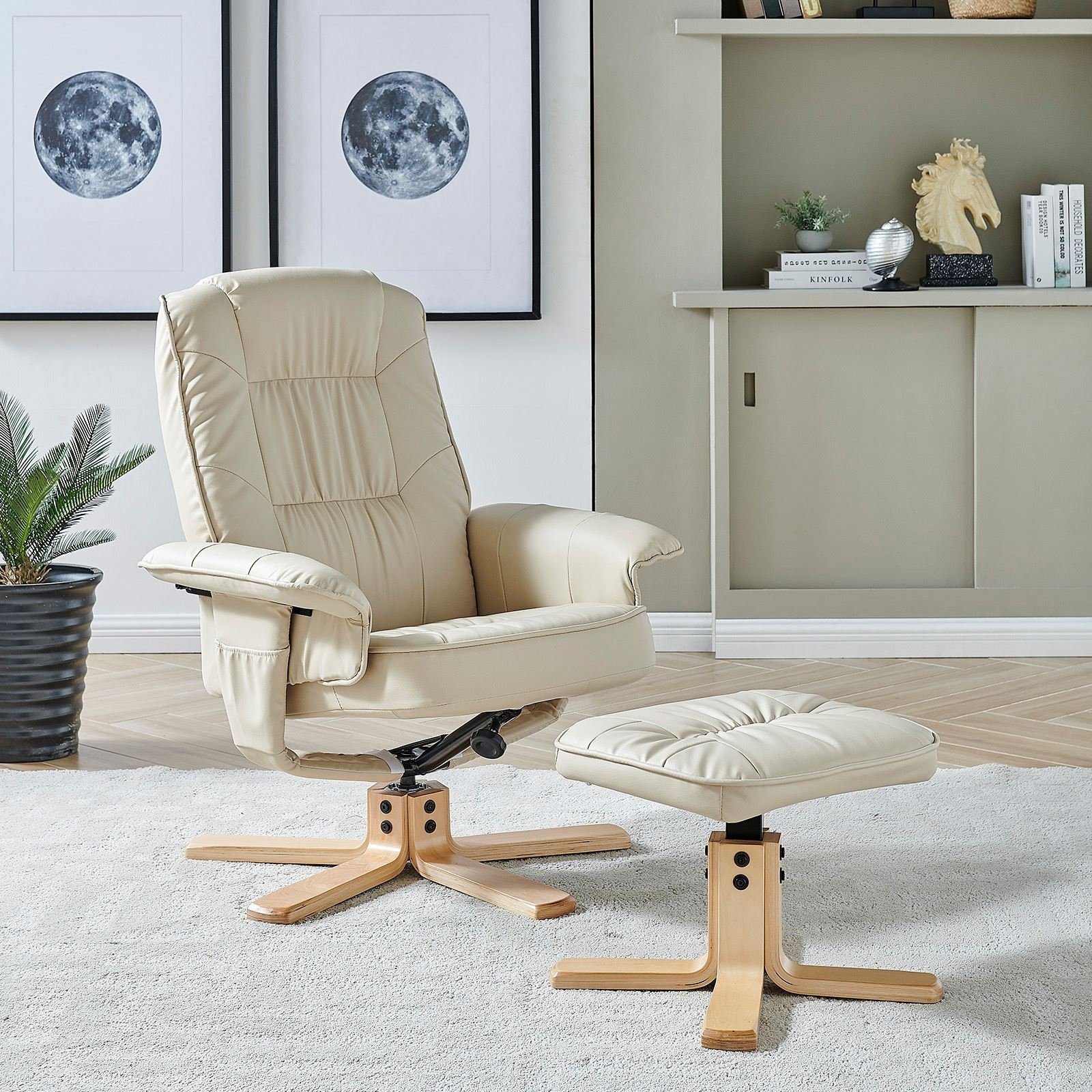 IDIMEX Relaxsessel CHARLY, Fernsehsessel mit Hocker, günstig online kaufen
