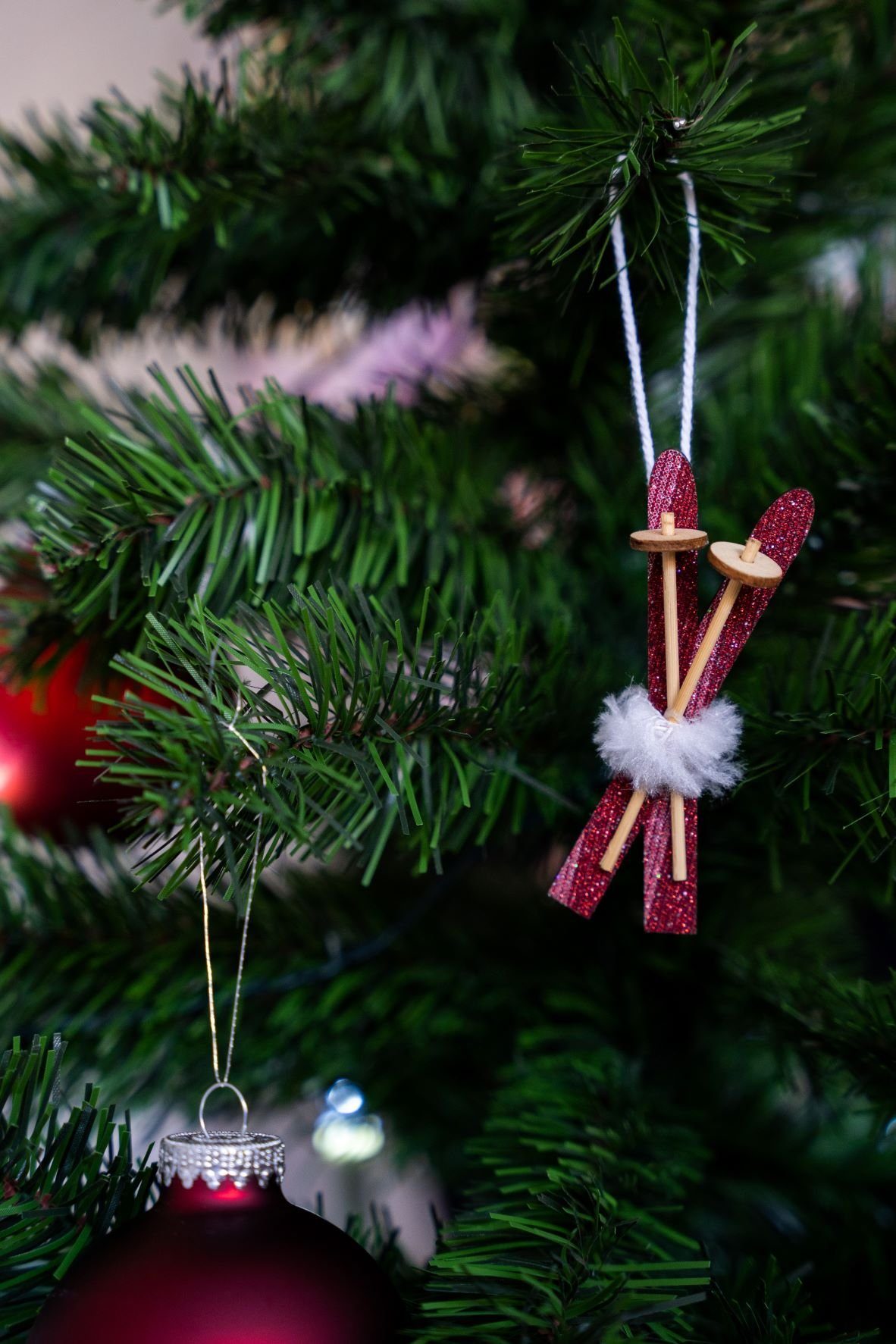 aus Baumbehang Glitzer Holz, DECO rot, Weihnachts Heitmann mit Set,
