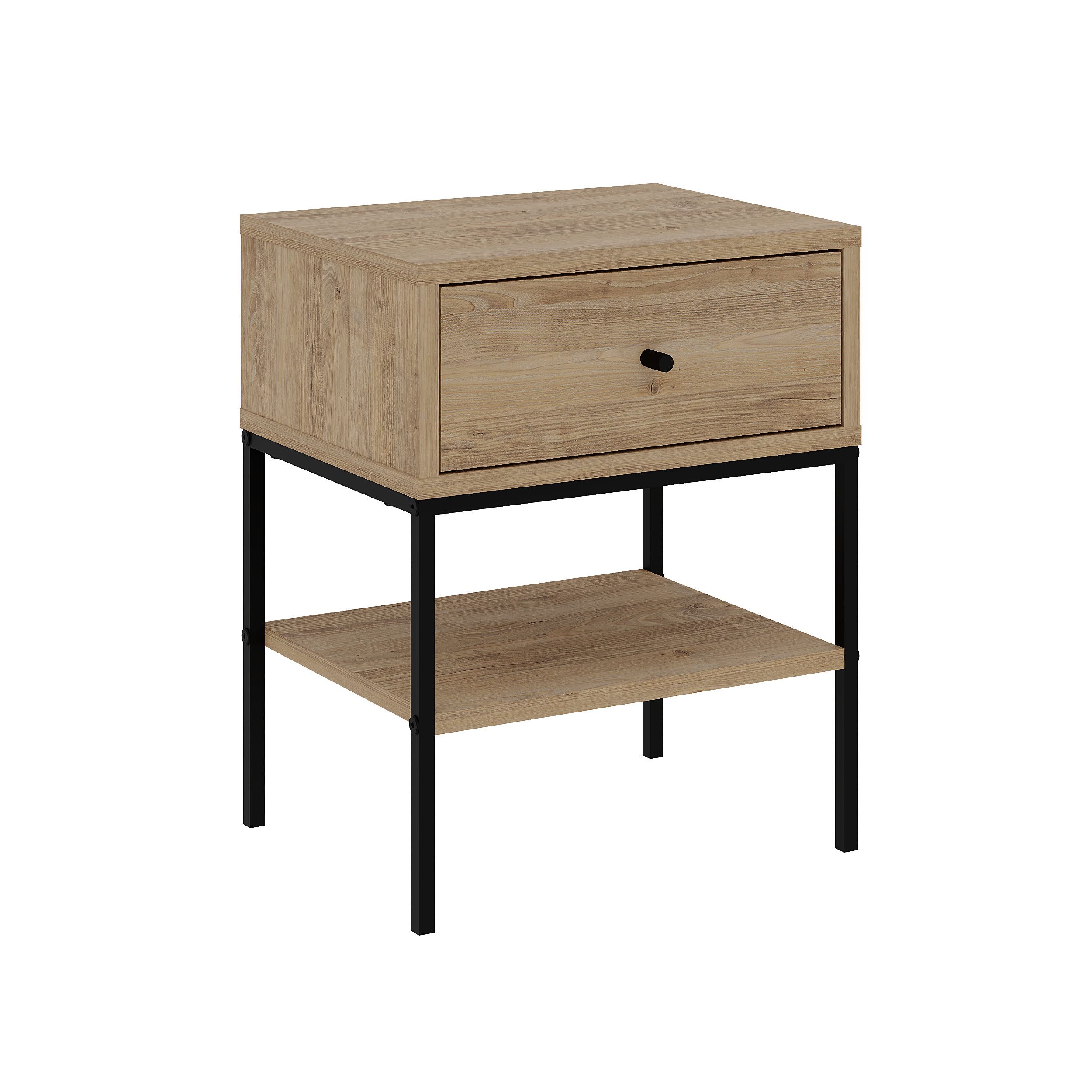 Decortie Nachttisch LISA (1 Nachttisch), Modern Nachttisch 35 x 56 x 45 cm