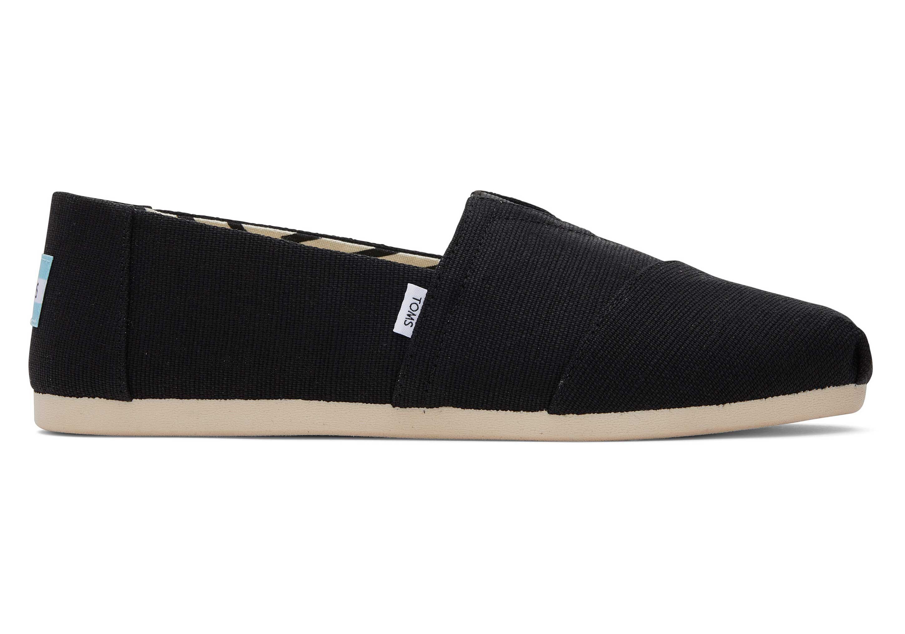 Alpargata-Slip-on aus Heritage-Canvas komplett Schwarz Espadrille