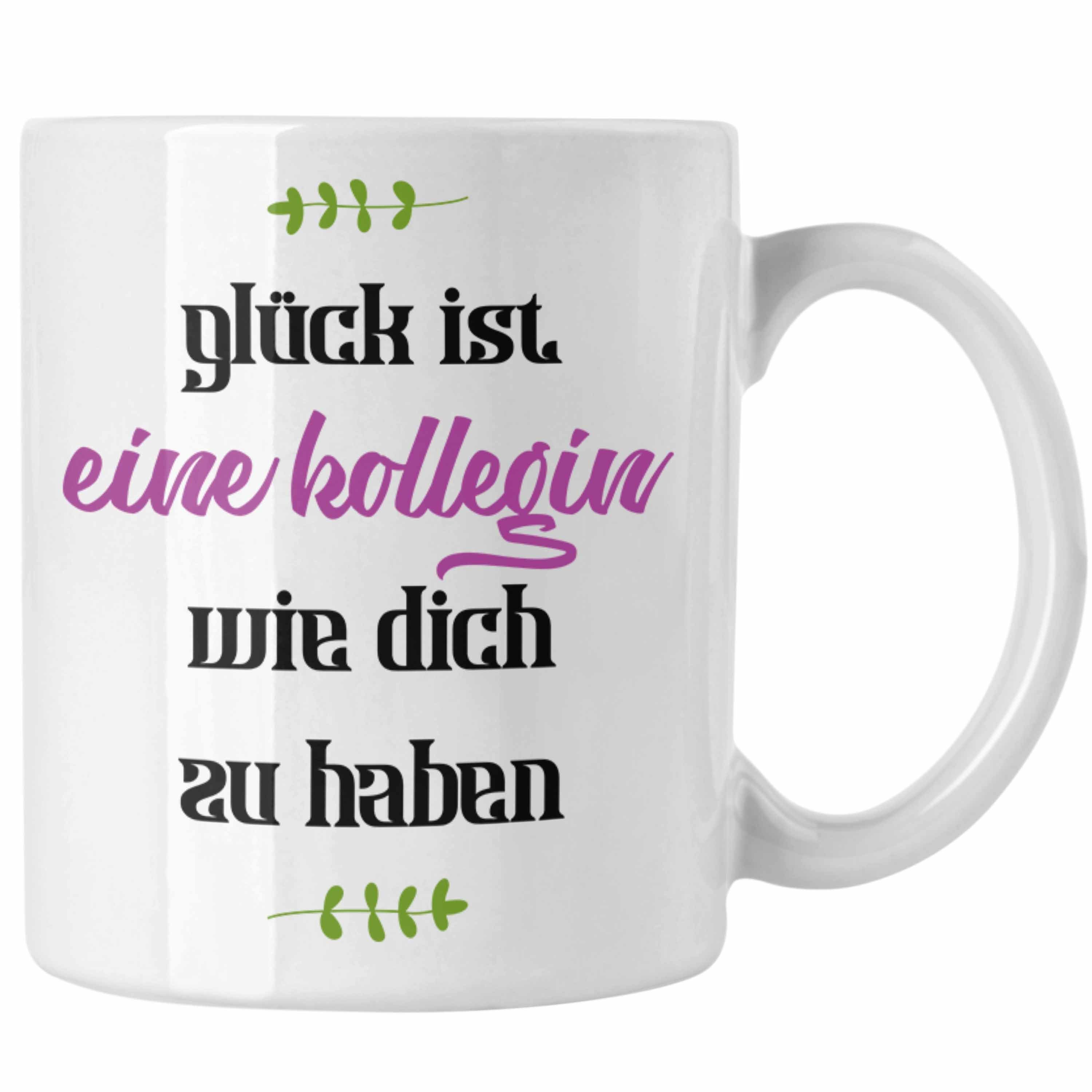 Tazza Regalo Per Collega – “Beste Kollegin Herz” In Tedesco – Ceramica 325 Ml Con Confezione