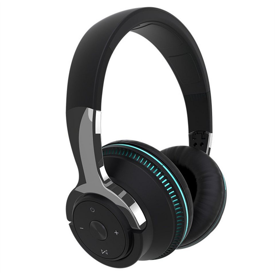 Dekorative Bluetooth Kopfhörer, Kopfhörer für Musik mit farbigem Atemlicht  Over-Ear-Kopfhörer (Geräuschunterdrückung, lange Akkulaufzeit, mehrere  Wiedergabeoptionen)
