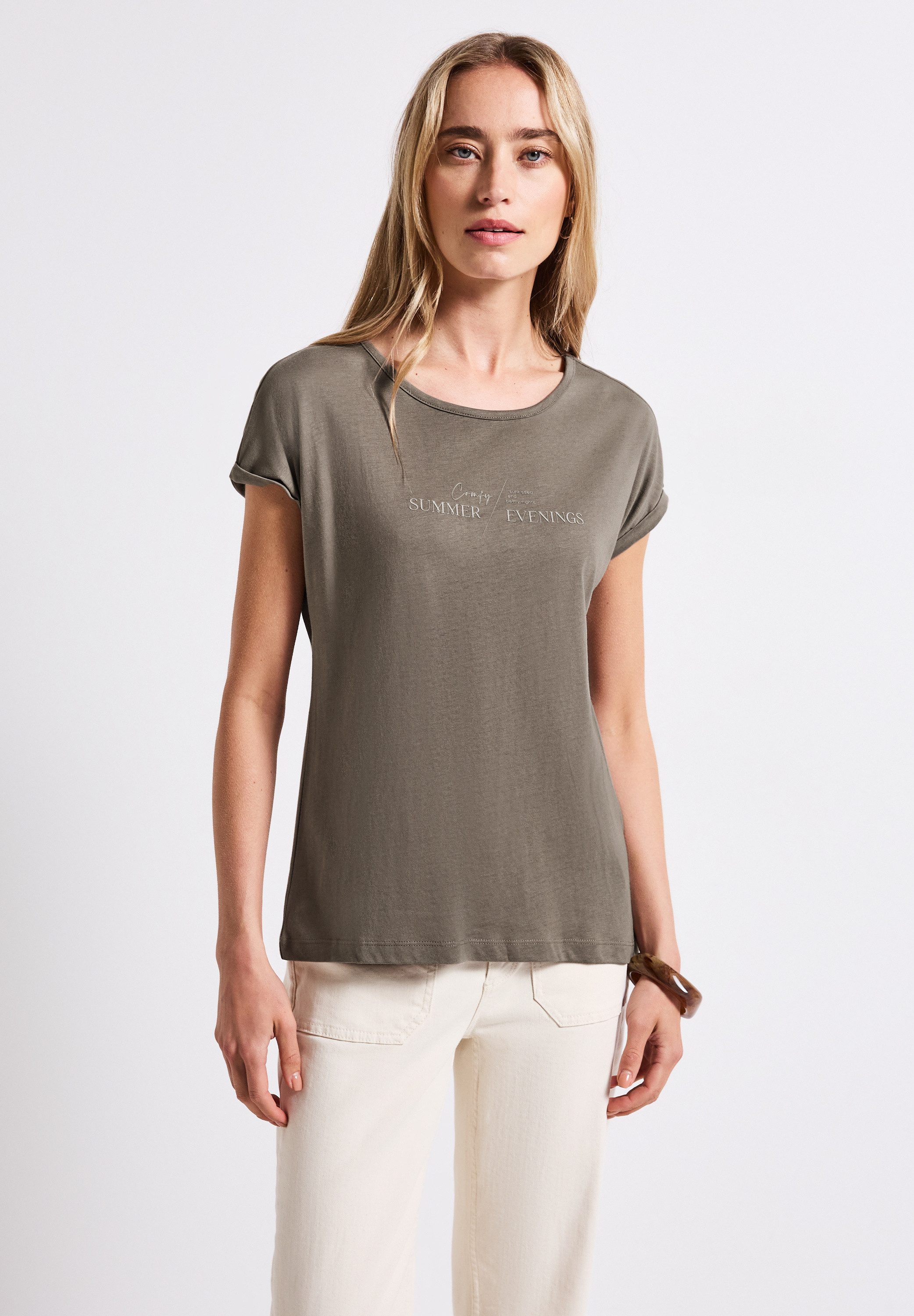 STREET ONE T-Shirt aus Baumwolle mit günstig online kaufen