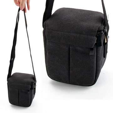 K-S-Trade Kameratasche für Sony ZV-1F, Umhängetasche Schulter Tasche Tragetasche Kameratasche Fototasche