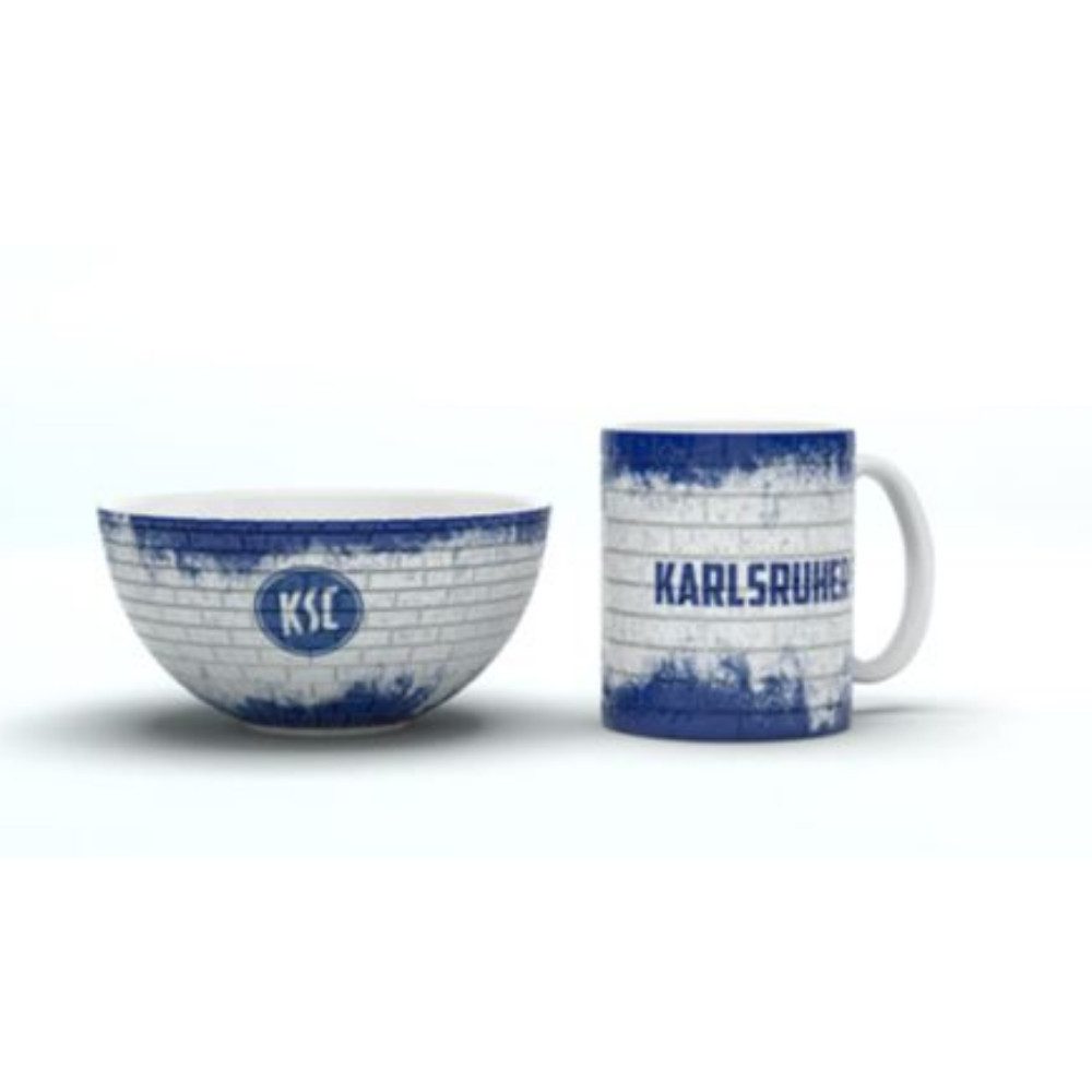 Karlsruher SC Becher KSC Keramikset Tasse & Müslischale