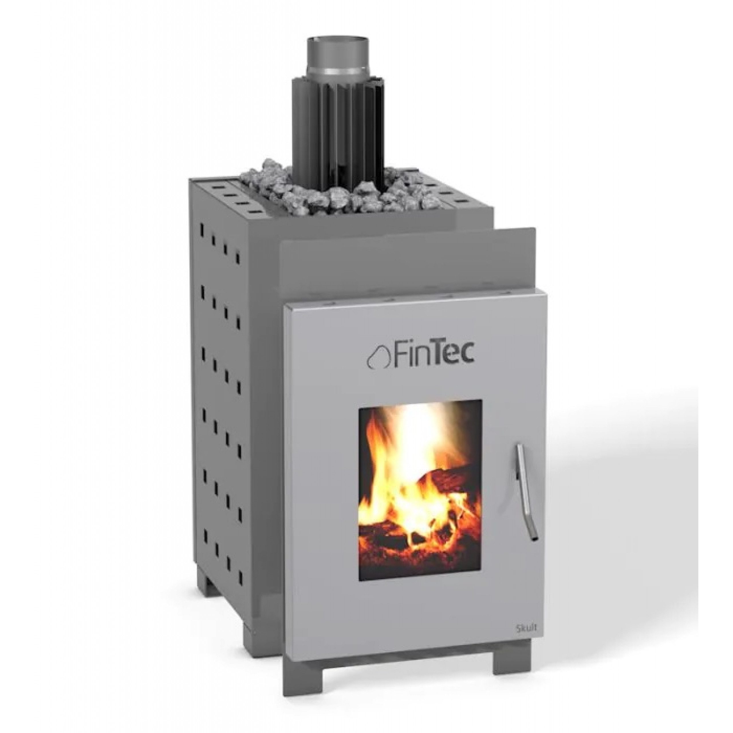 FinTec Saunaofen FinTec SKULT MH Holz-Saunaofen 13,9 kW holzbefeuerter Saunaofen mit