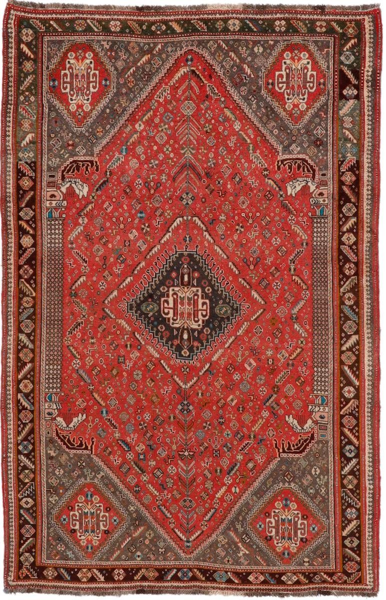 / Orientteppich Perserteppich, Nain rechteckig, mm 10 Shiraz Handgeknüpfter Höhe: Trading, Orientteppich 154x237