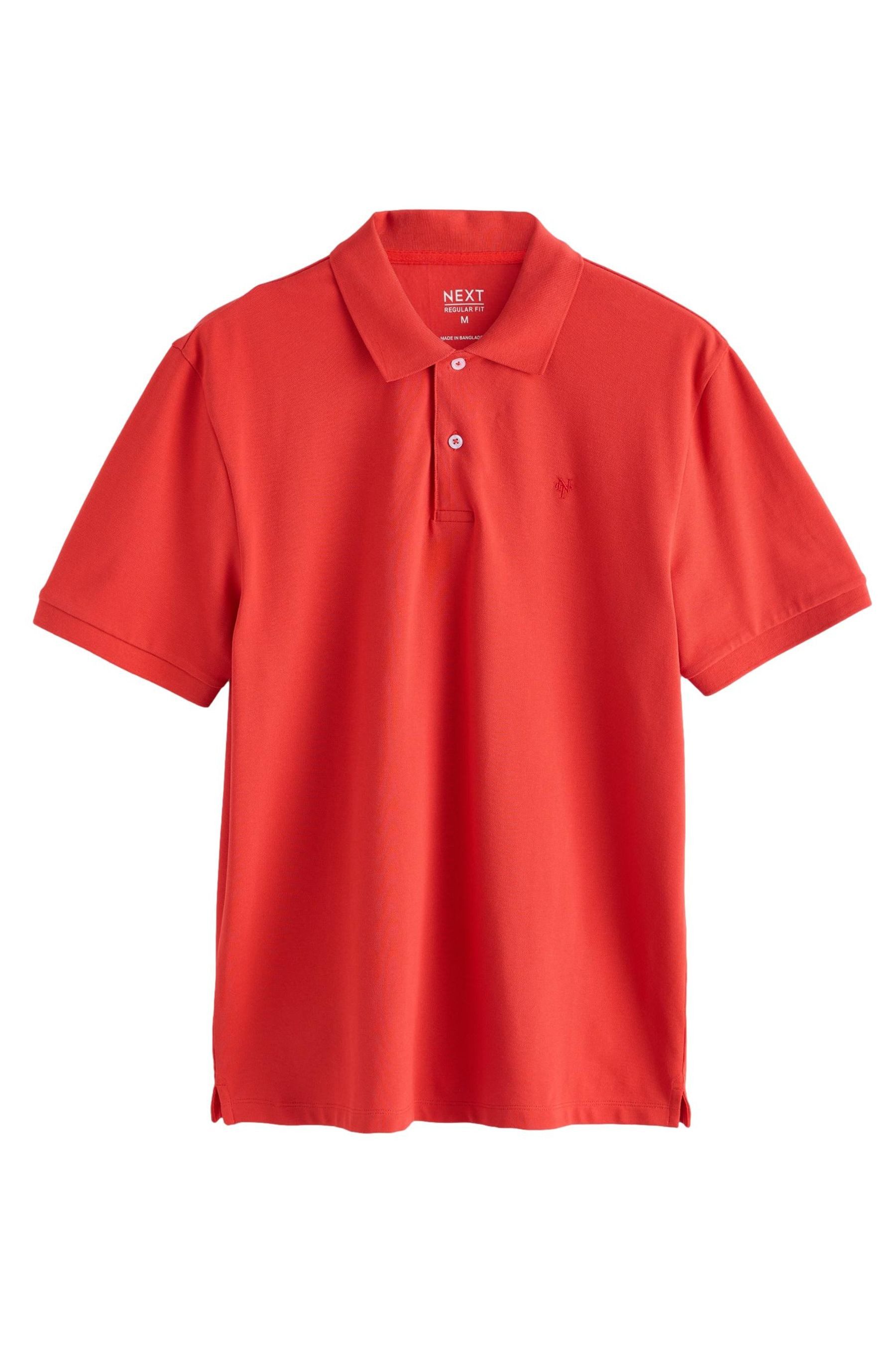Poloshirt Regular Fit kurzärmeliges Pikee-Poloshirt