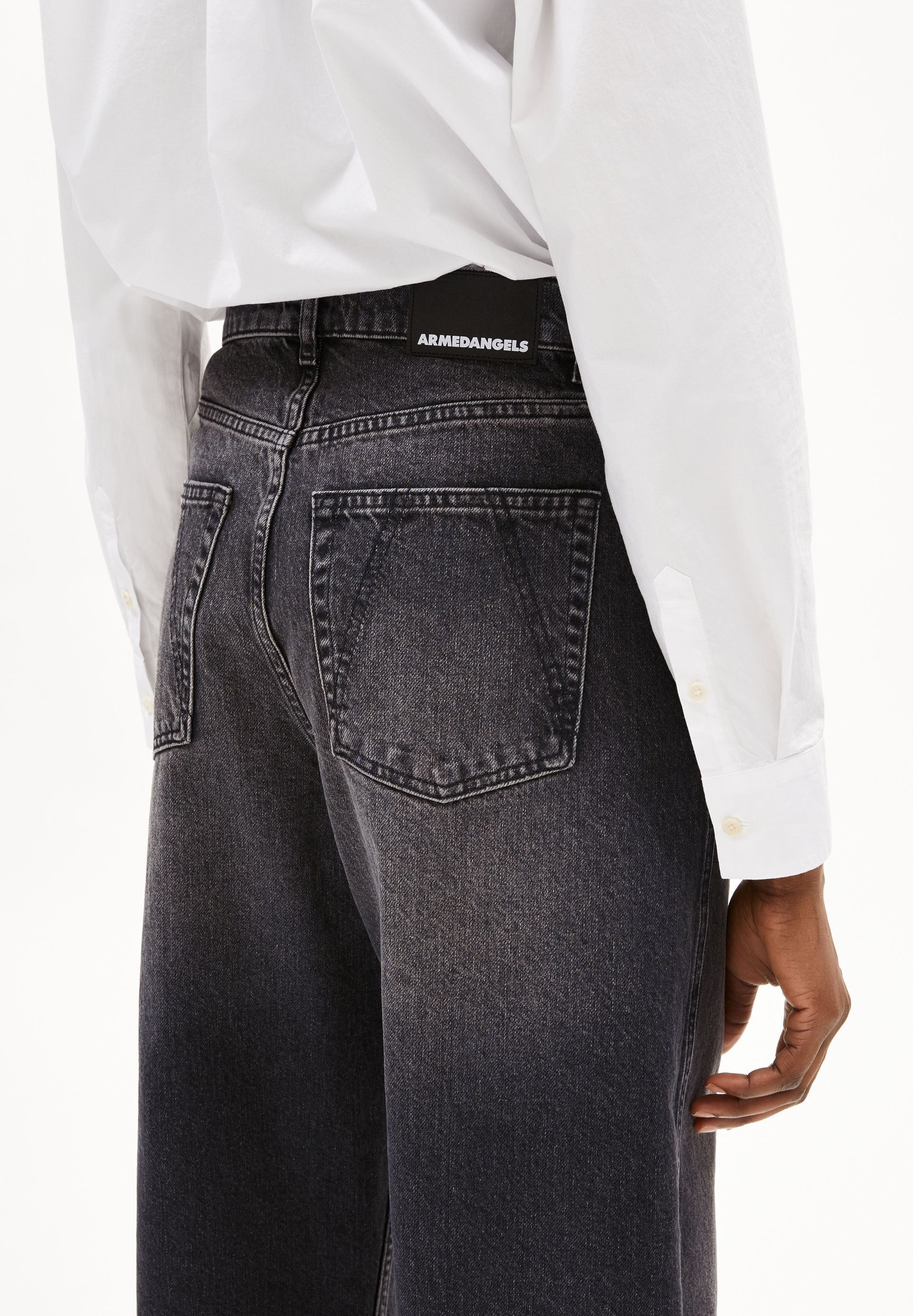 Armedangels Weite Jeans BAARELL Barrel Jeans recycelte Baumwolle (Non-Stretch, Loose Fit) High waist
