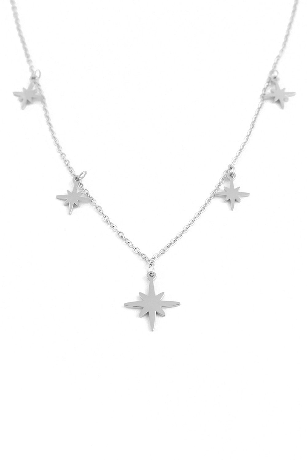in Sterne Kette Polar Nord (1-tlg), ANELY Halskette aus Anhänger Edelstahl Silber Anhänger mit 3031
