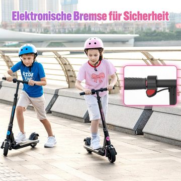 EVERCROSS TECH Elektro-Kinderroller EV06C 6.5'' Faltbarer E Scooter für Kinder 6-12 Jahren, bis zu 8 km, max 15KM/H, LED Display, Bunte Leuchten