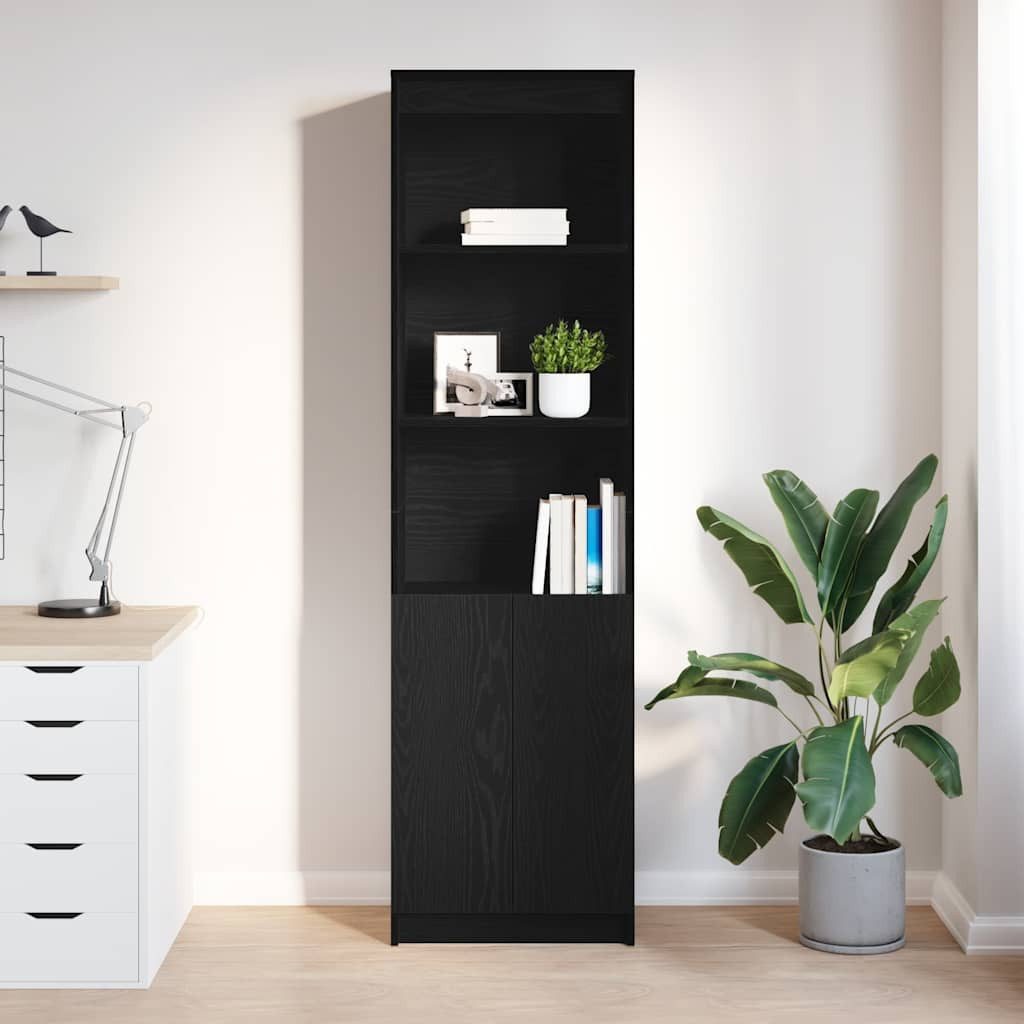 vidaXL Highboard Highboard Schwarz Eichen-Optik 50x35x180 günstig online kaufen
