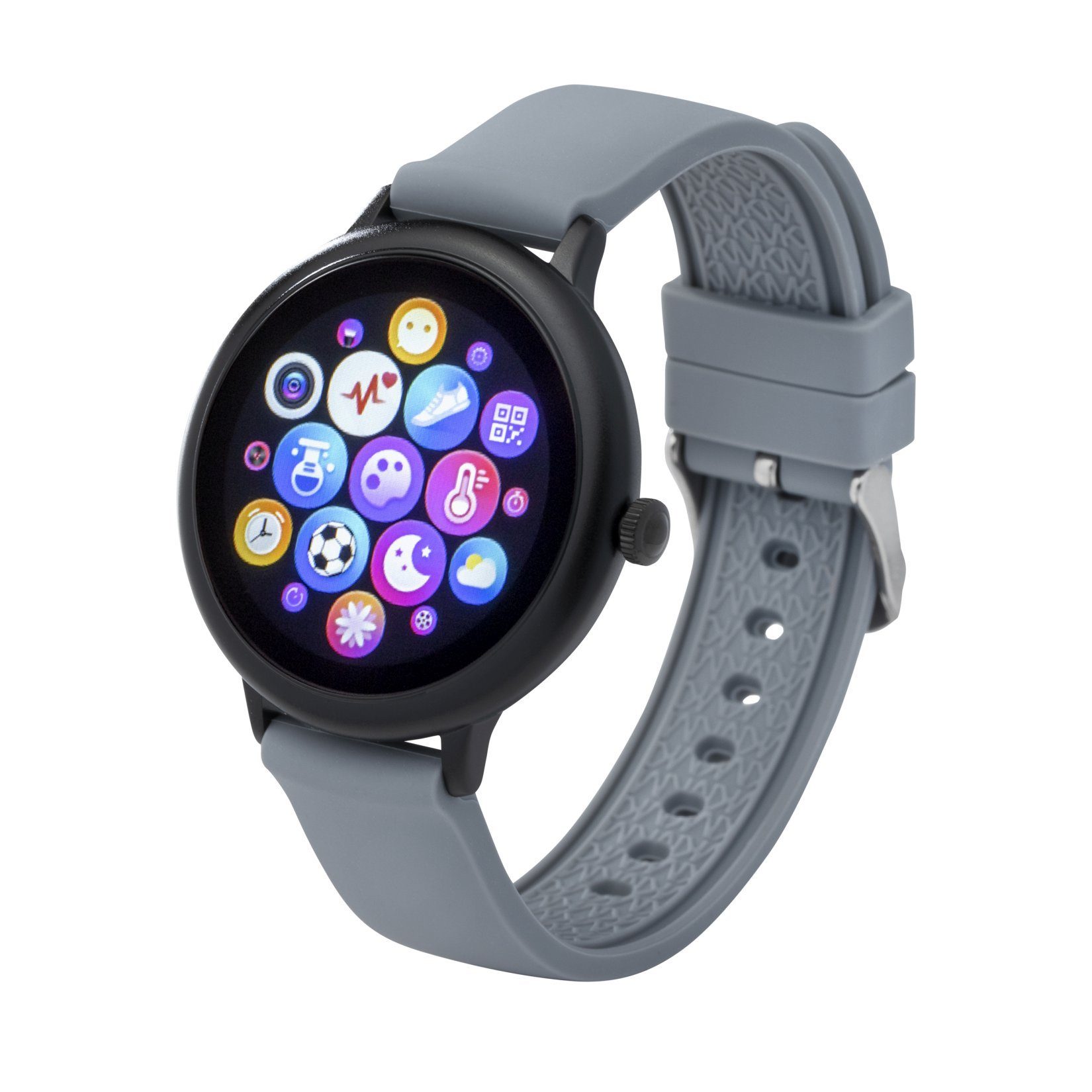 Atlanta Multifunktionsuhr Fitness Tracker/ Smartwatch mit Wechselarmband schwarz/grau