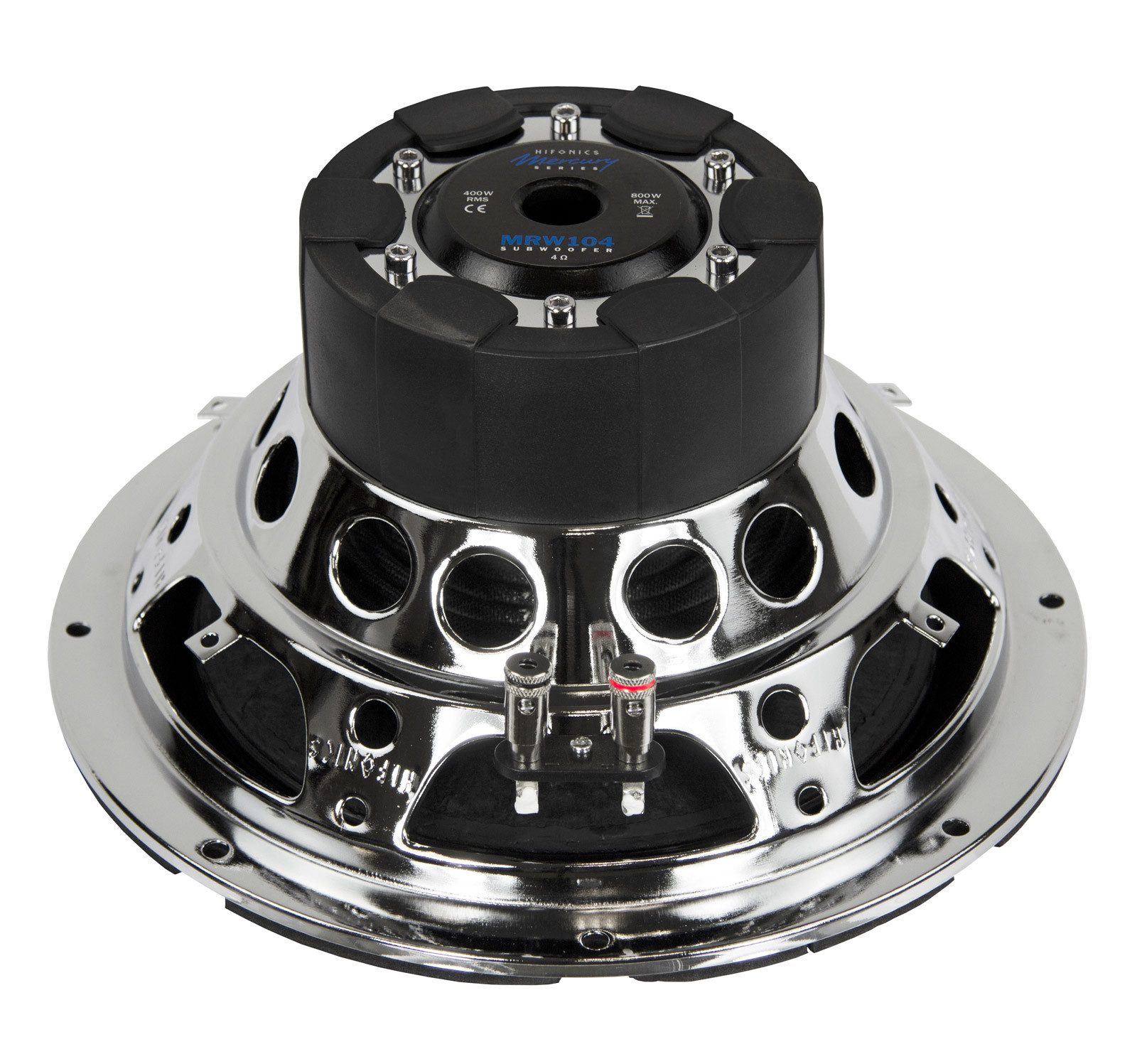 Hifonics MRW104 25cm Subwoofer 4 ? Leistung 400 W RMS / 800 W max. Auto-Subwoofer (400 W, max.: W 25 cm)