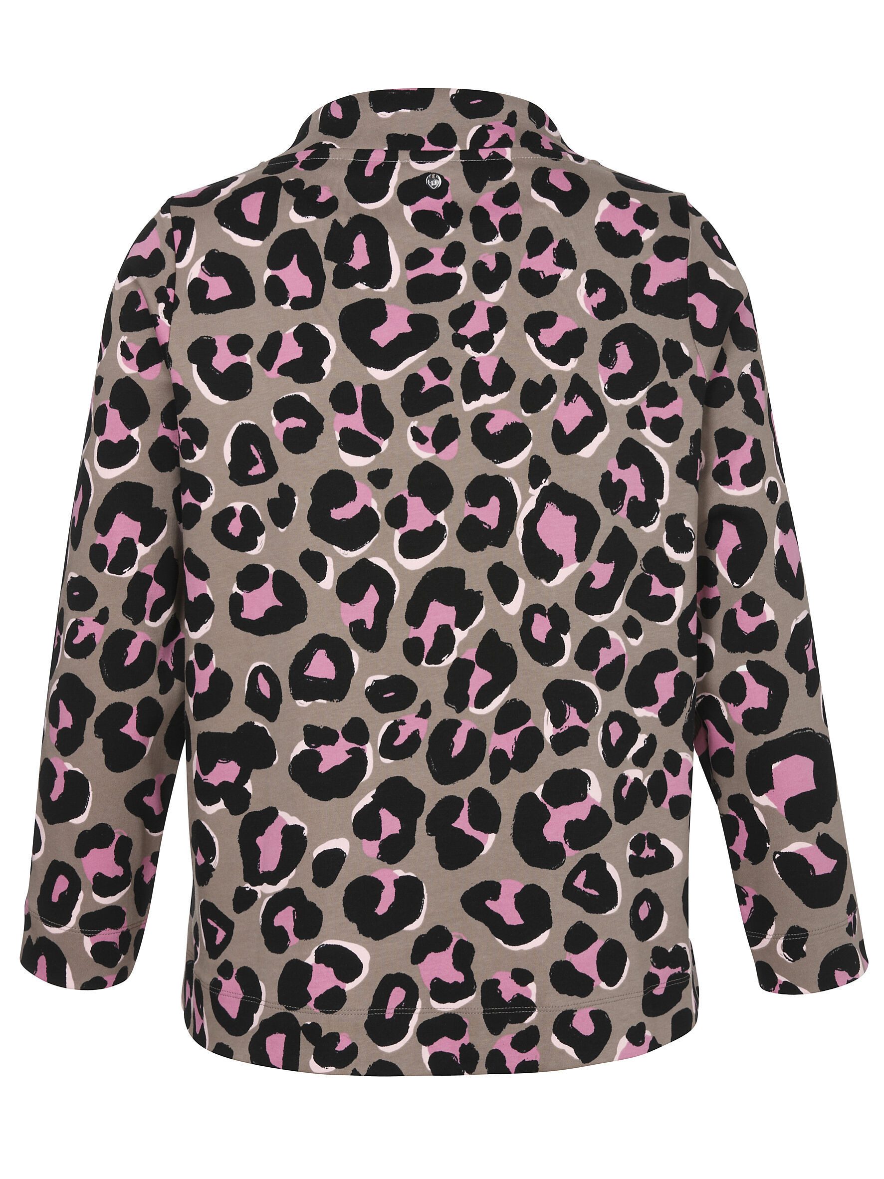 FRAPP Sweatshirt (1-tlg) mit modernem Leo-Print günstig online kaufen