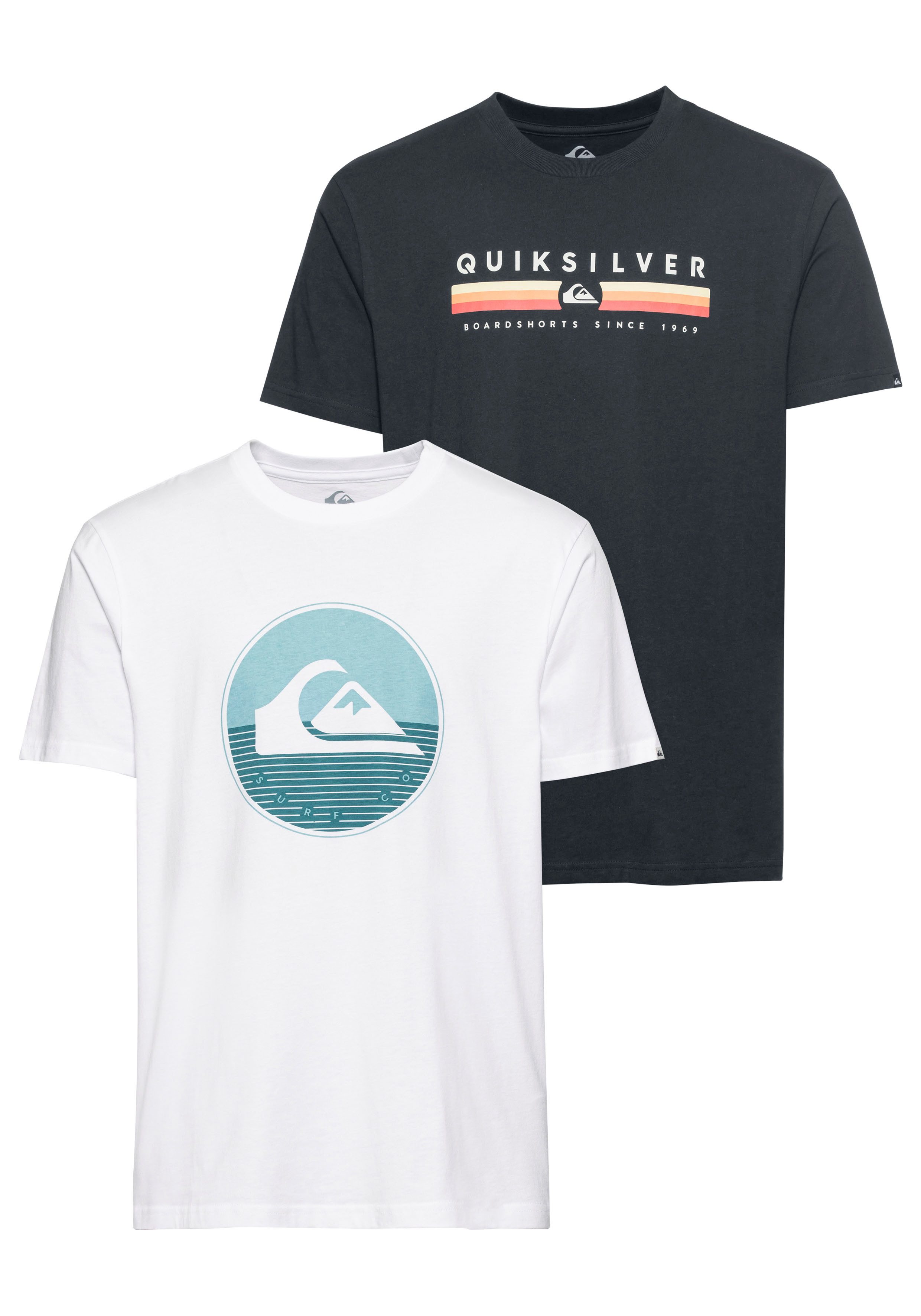 Quiksilver T-Shirt (Packung, 2-tlg., 2er-Pack)