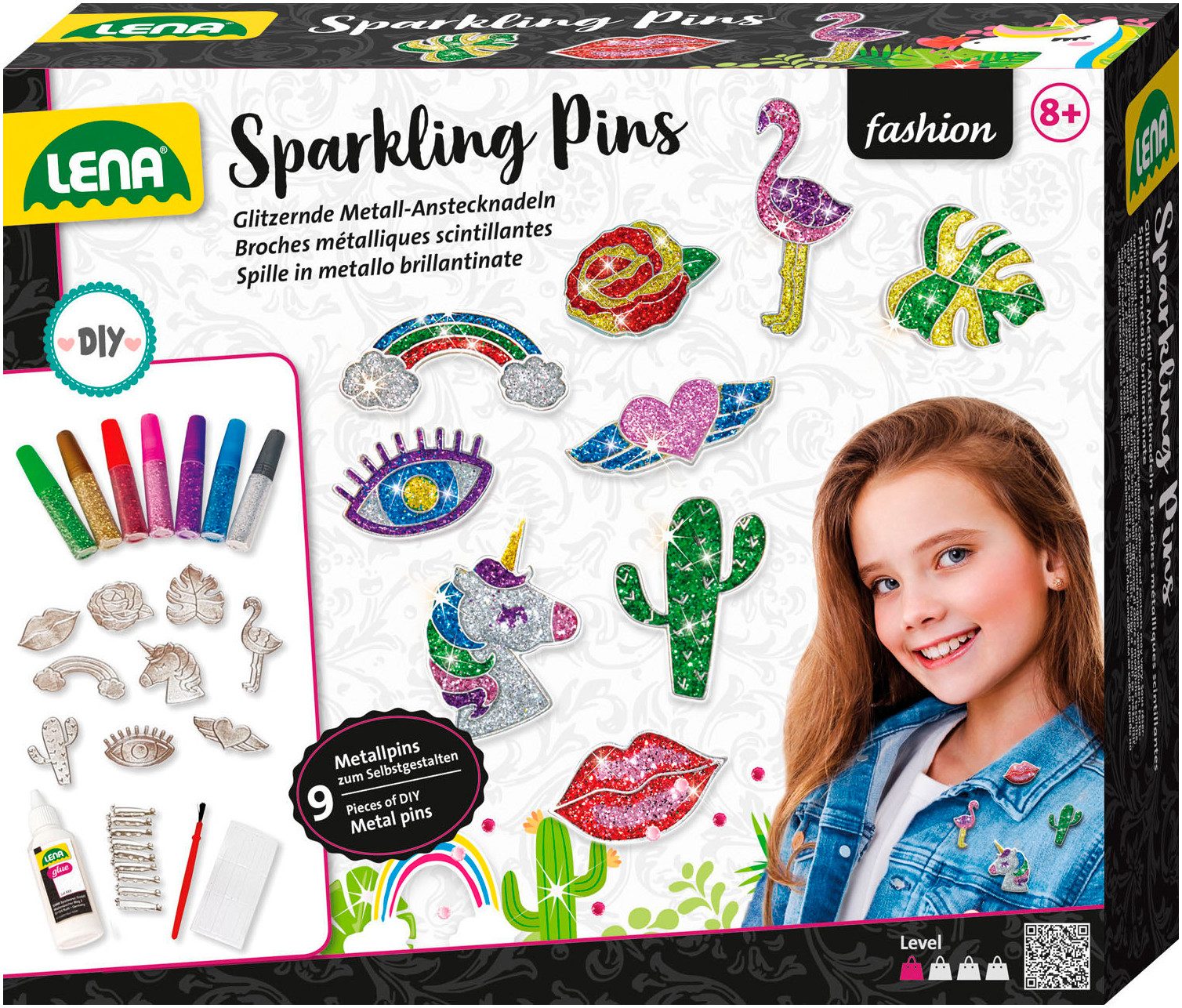 Kreativset Metal Sparkling Pin