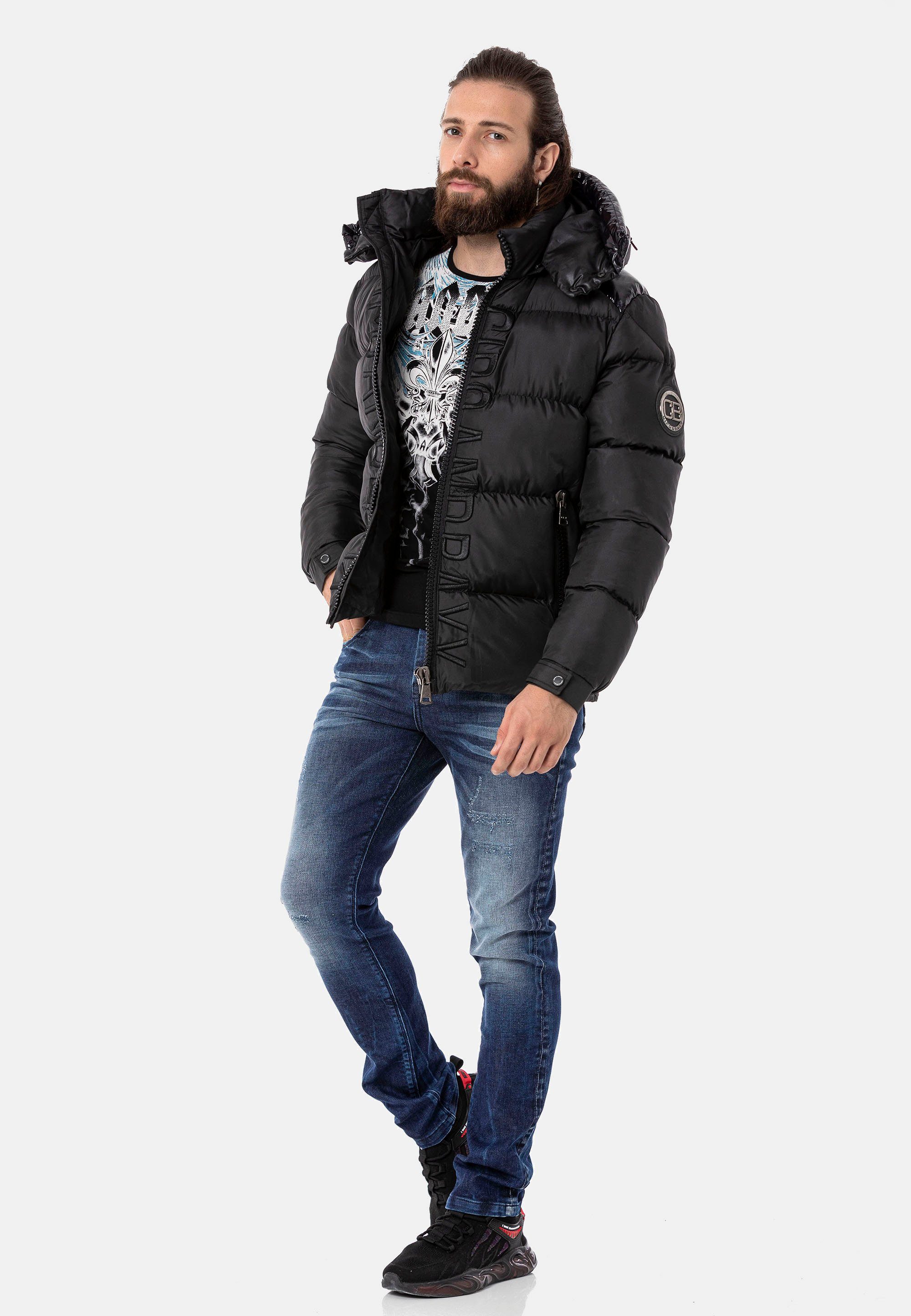 Baxx & schwarz coolem Cipo Look in Bomberjacke