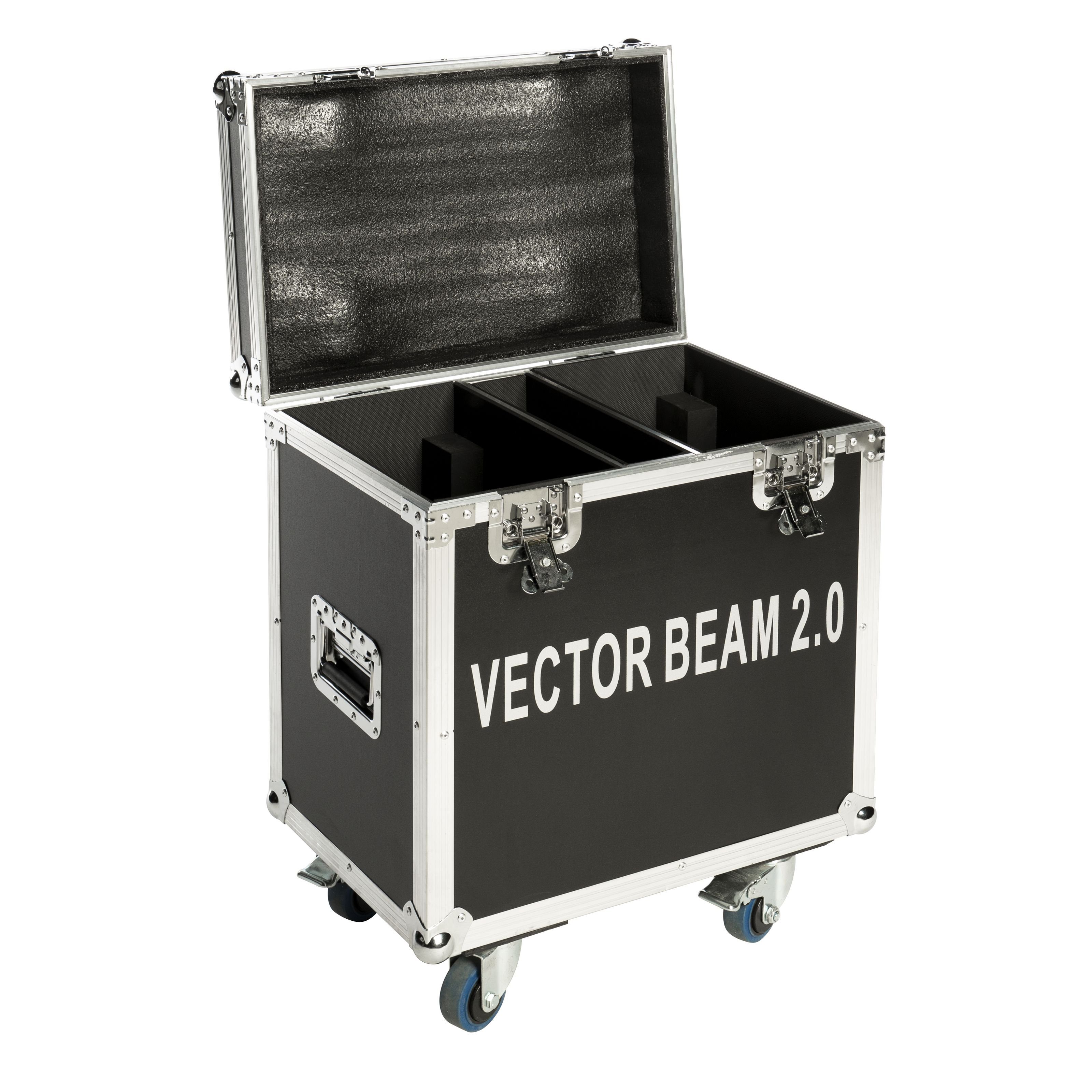 lightmaXX Discolicht, VECTOR 2x Beam 2.0 TOUR CASE