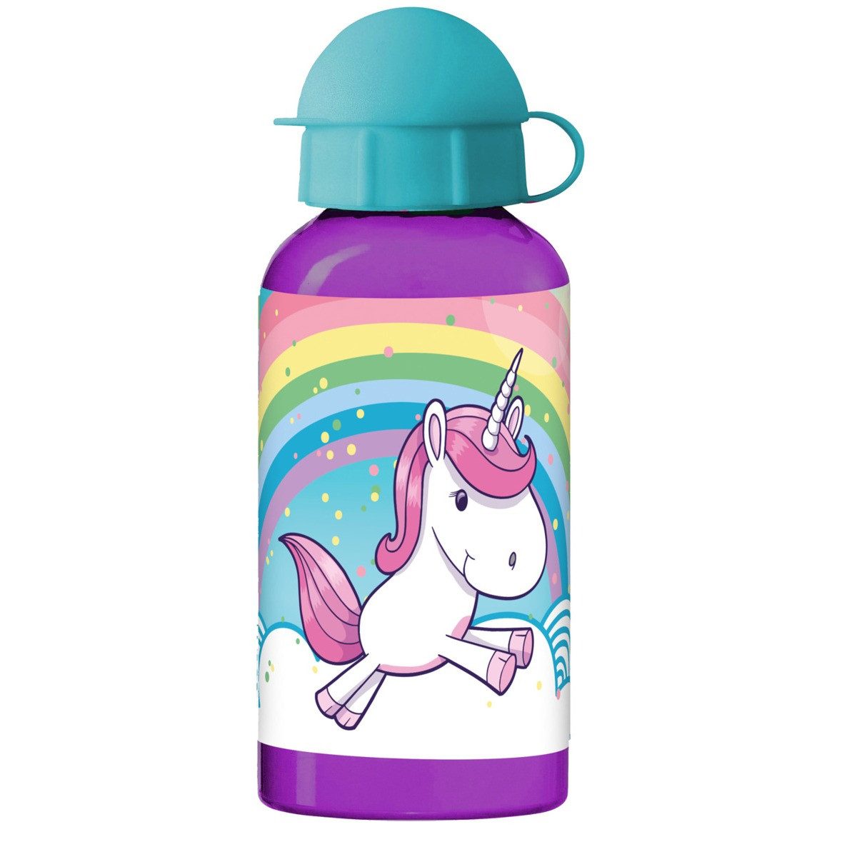 p:os Trinkflasche Aluflasche Einhorn 400ml