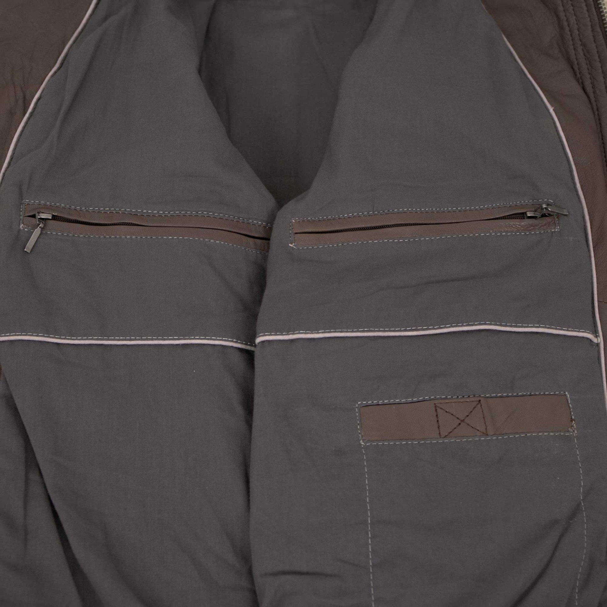 Jilani Lederjacke Riga-6 Jilani Collection - Herren Lederjacke Lammnappa braun