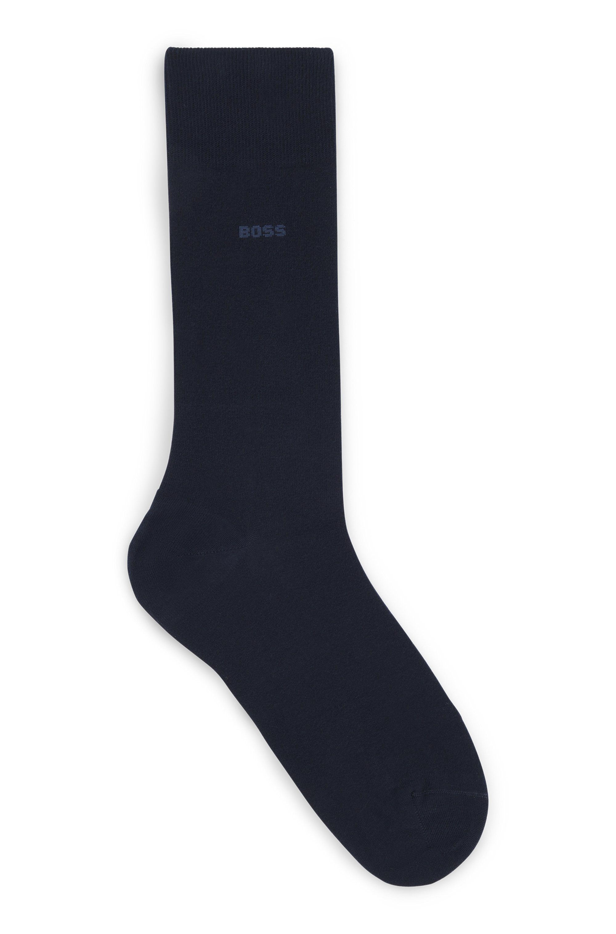 BOSS Basicsocken Marc RS Uni mit eingesticktem Logoschriftzug
