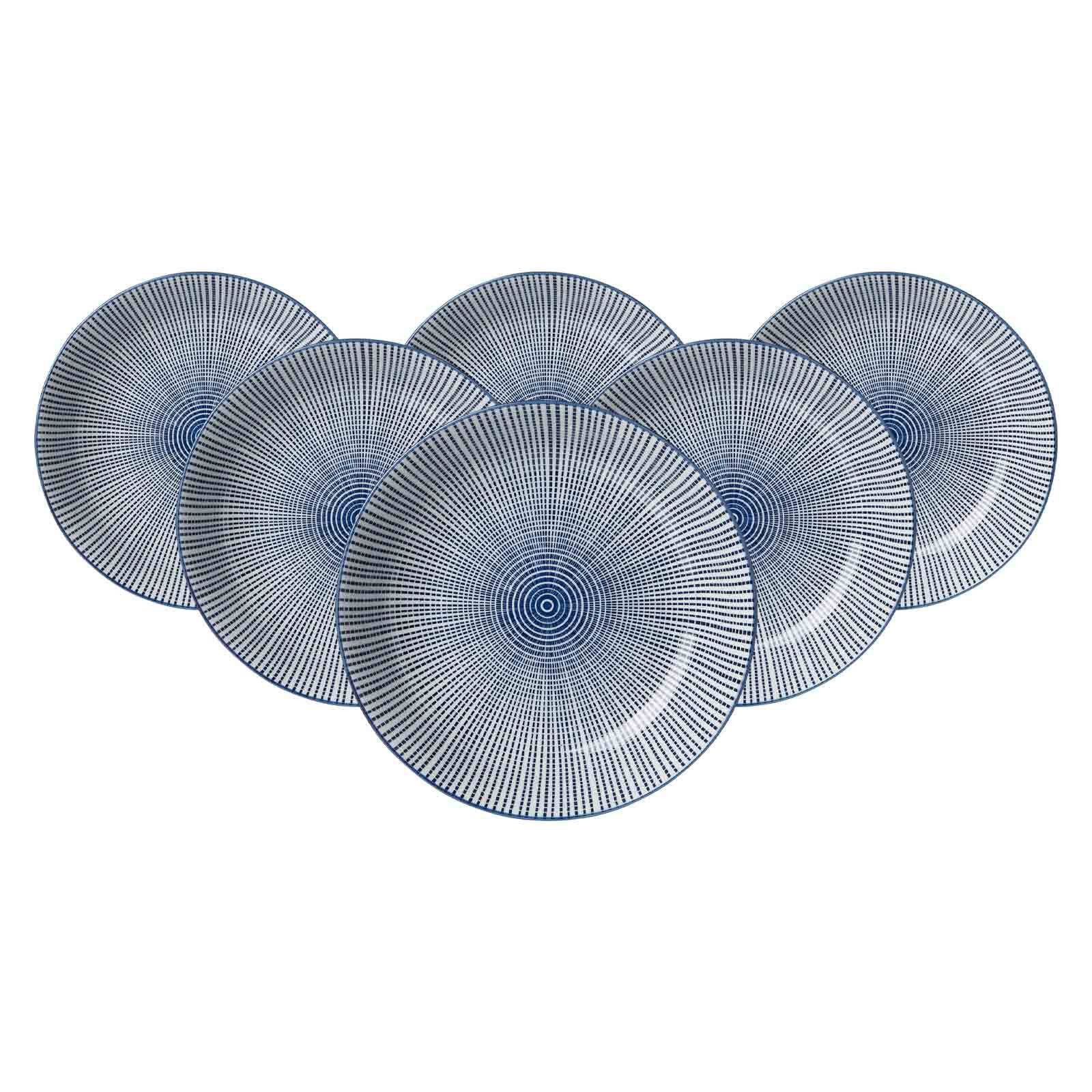 Ritzenhoff & Breker Suppenteller Royal Makoto Suppenteller ø 20,5 cm 6er Set, (6 St)