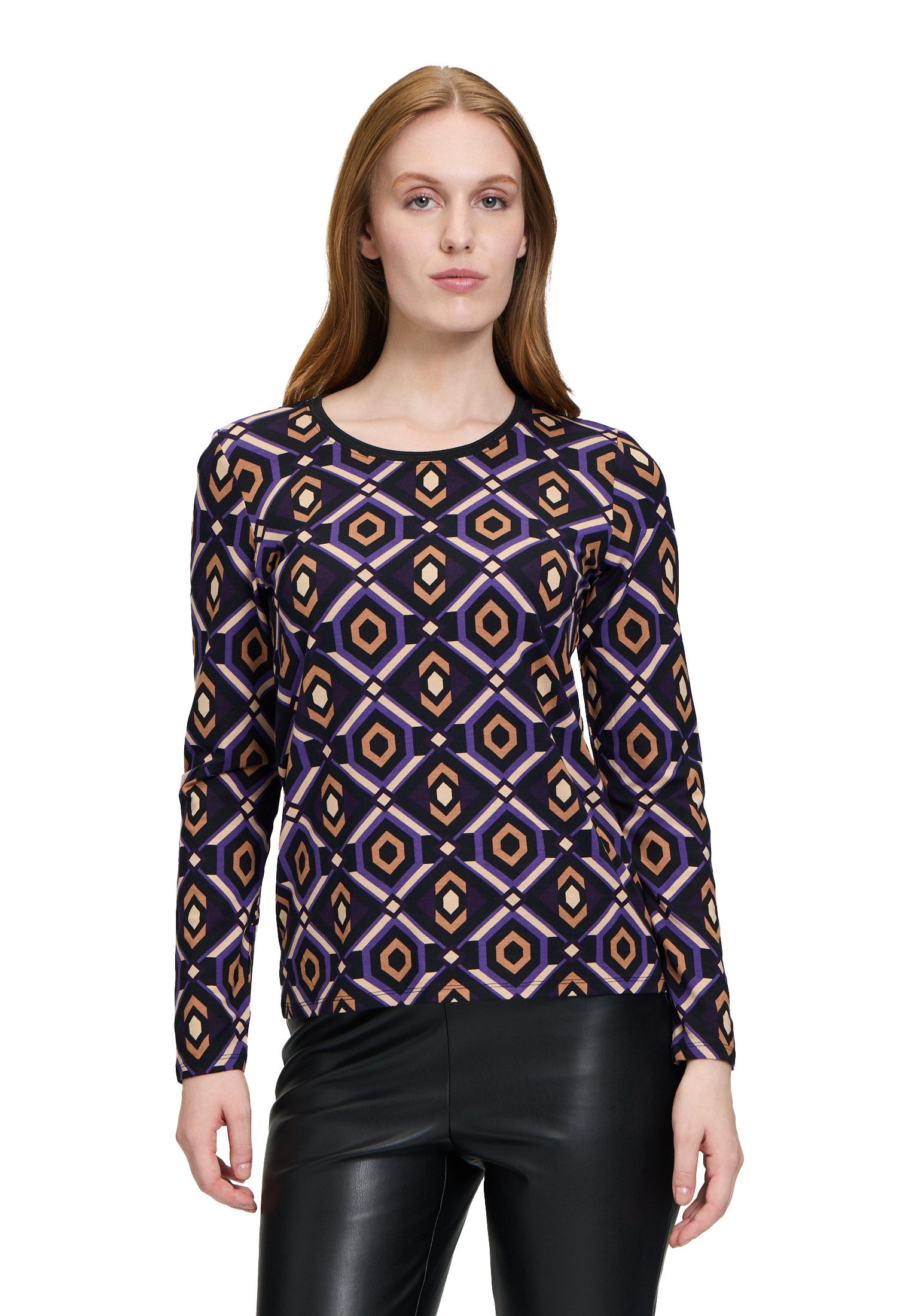 Kurzarmshirt Betty Barclay Damen Basic Shirt mit Blumenprint