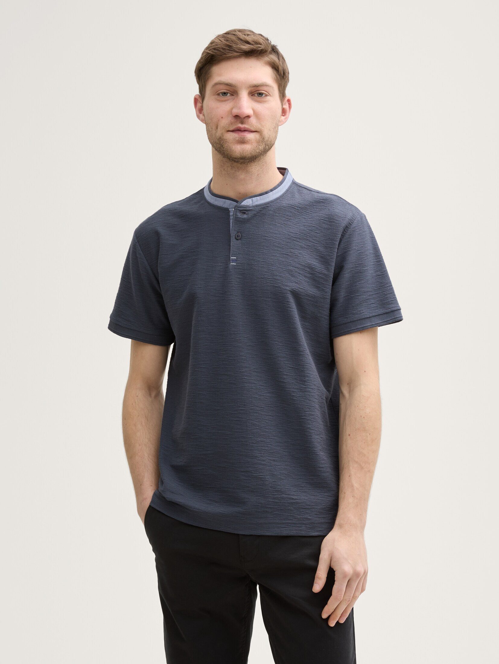 TOM TAILOR Poloshirt Poloshirt mit Stehkragen günstig online kaufen