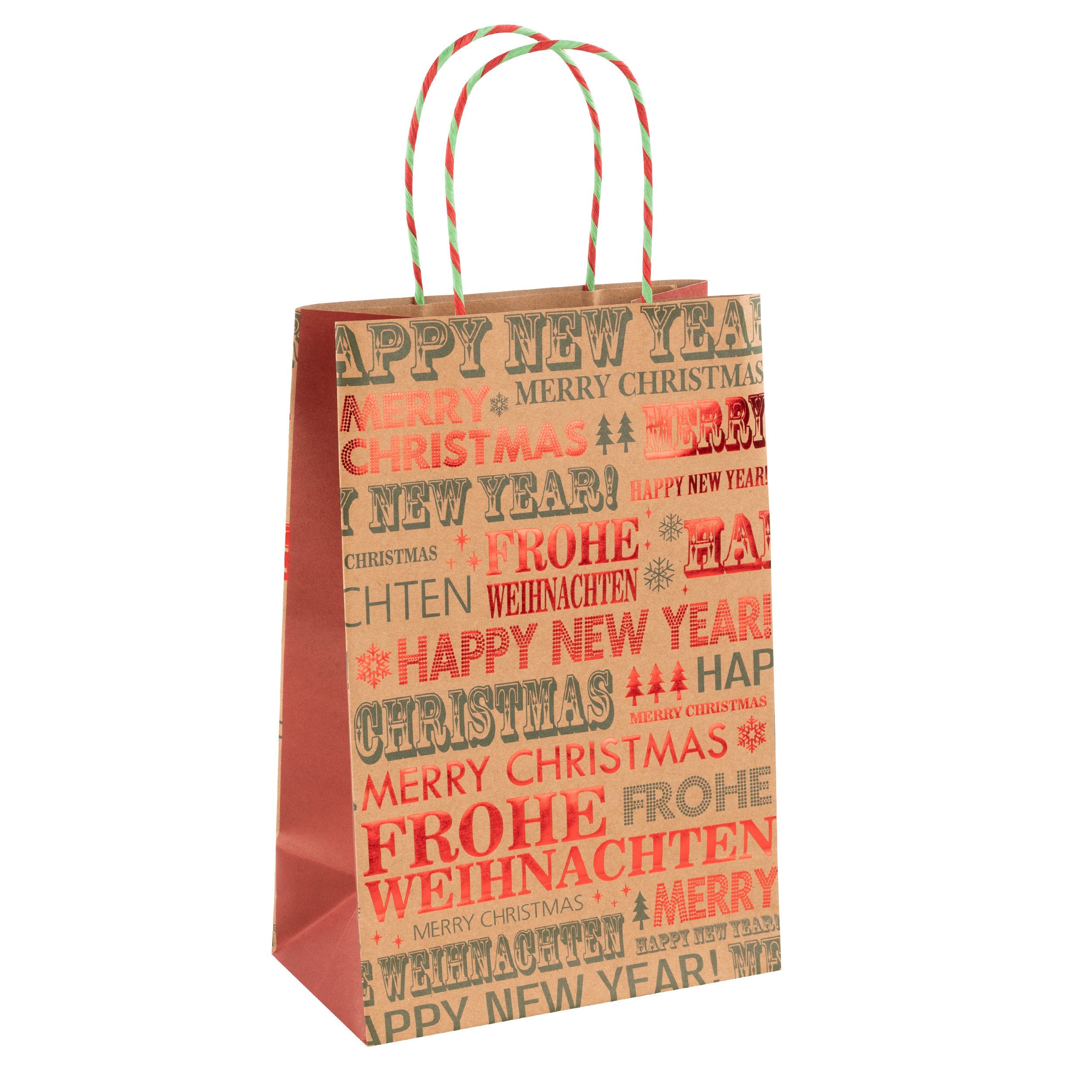 Idena Tragetasche Idena Papiertasche Frohe Weihnachten günstig online kaufen