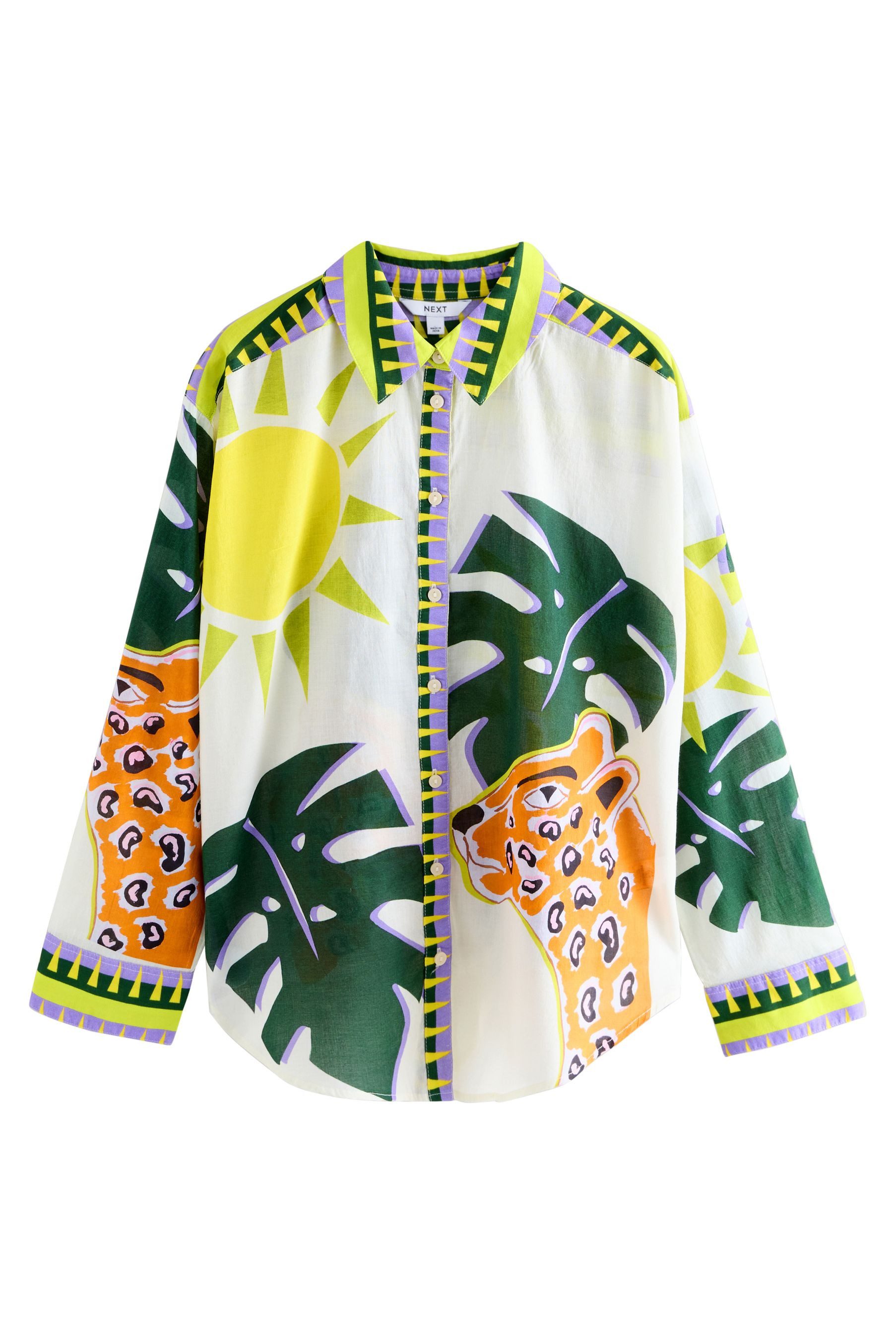 Next Langarmhemd Leichte Strandbluse aus 100 % Baumwolle (1-tlg) günstig online kaufen